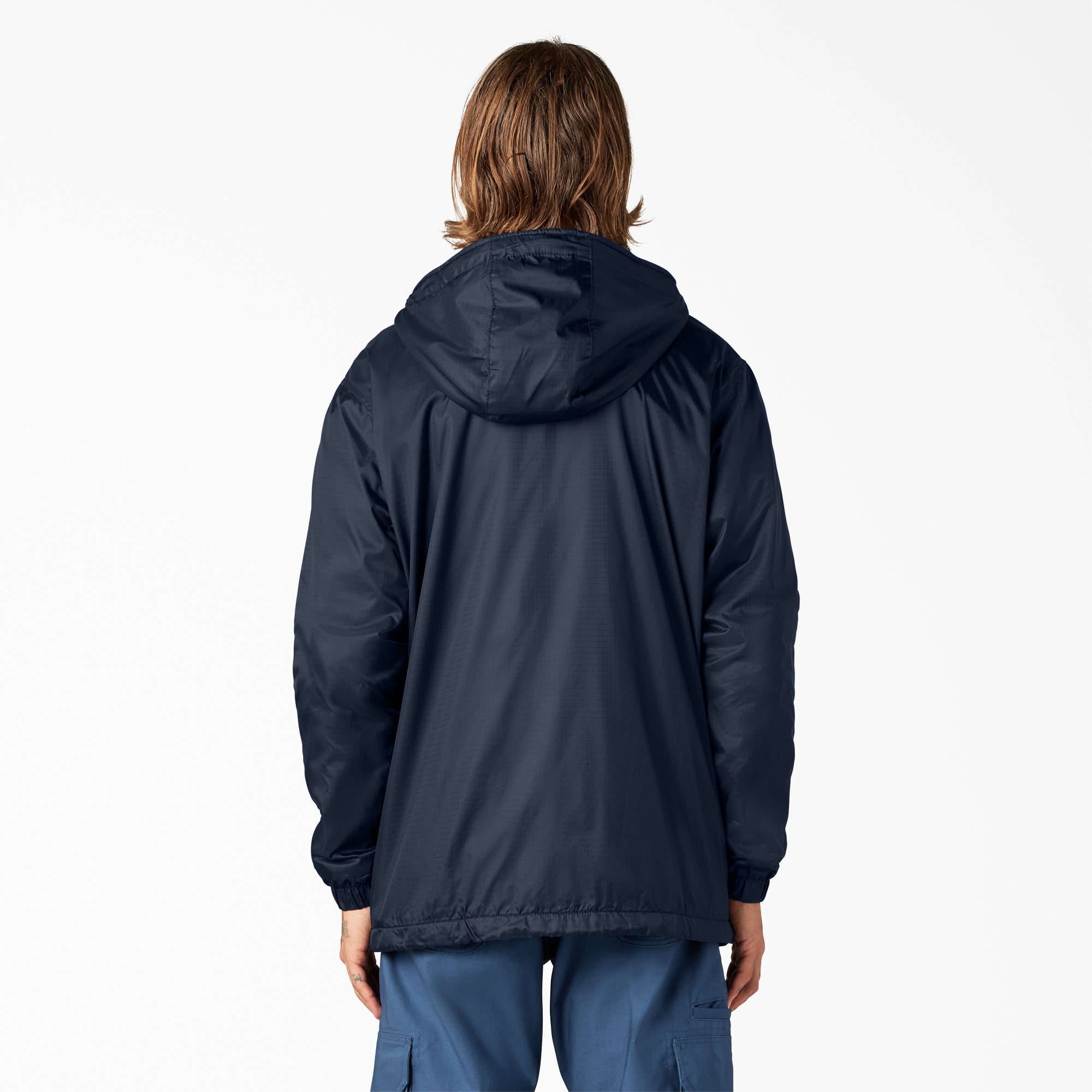 Fleece Lined Nylon Hooded Jacket - Image 2