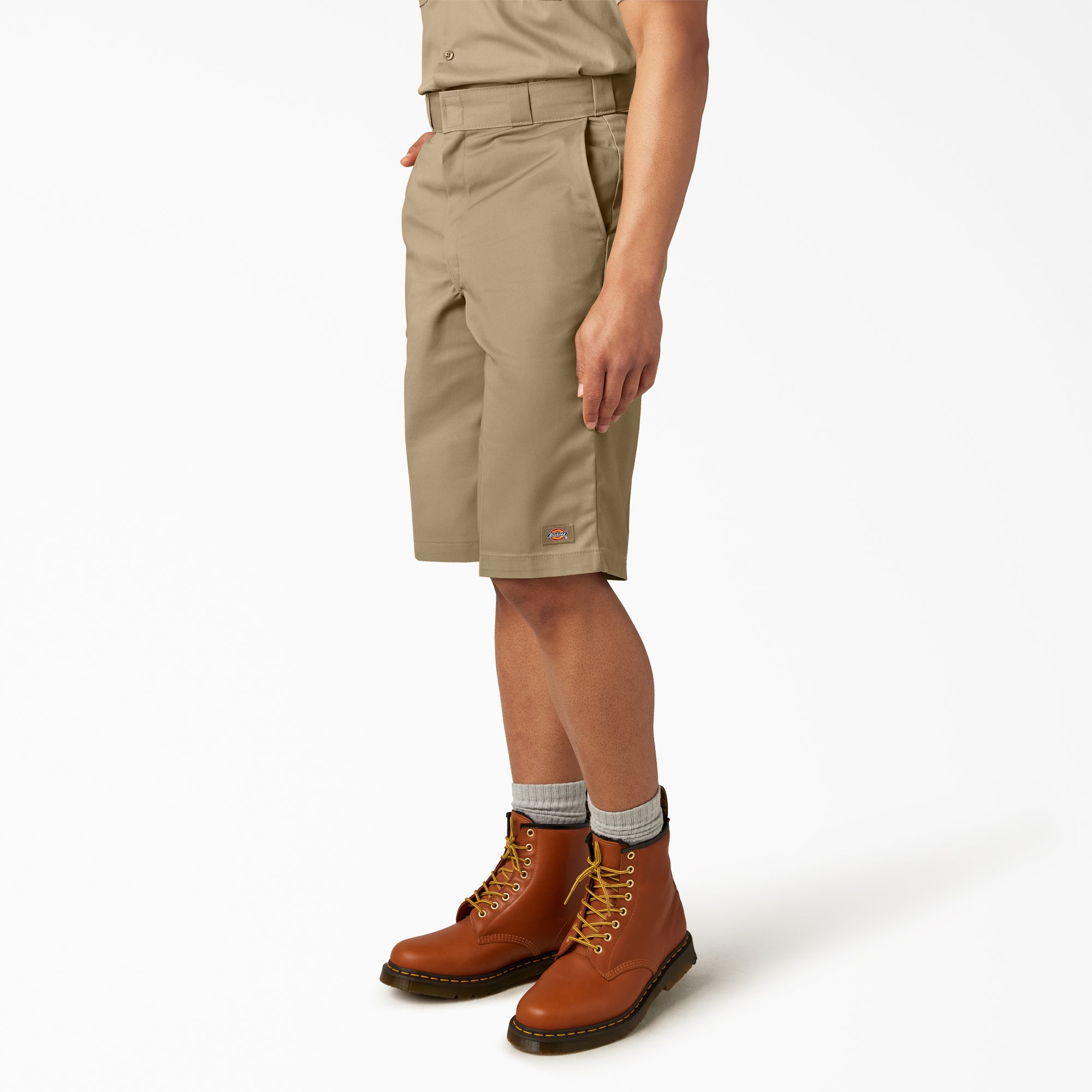 Loose Fit Flat Front Work Shorts. 13 - Image 3