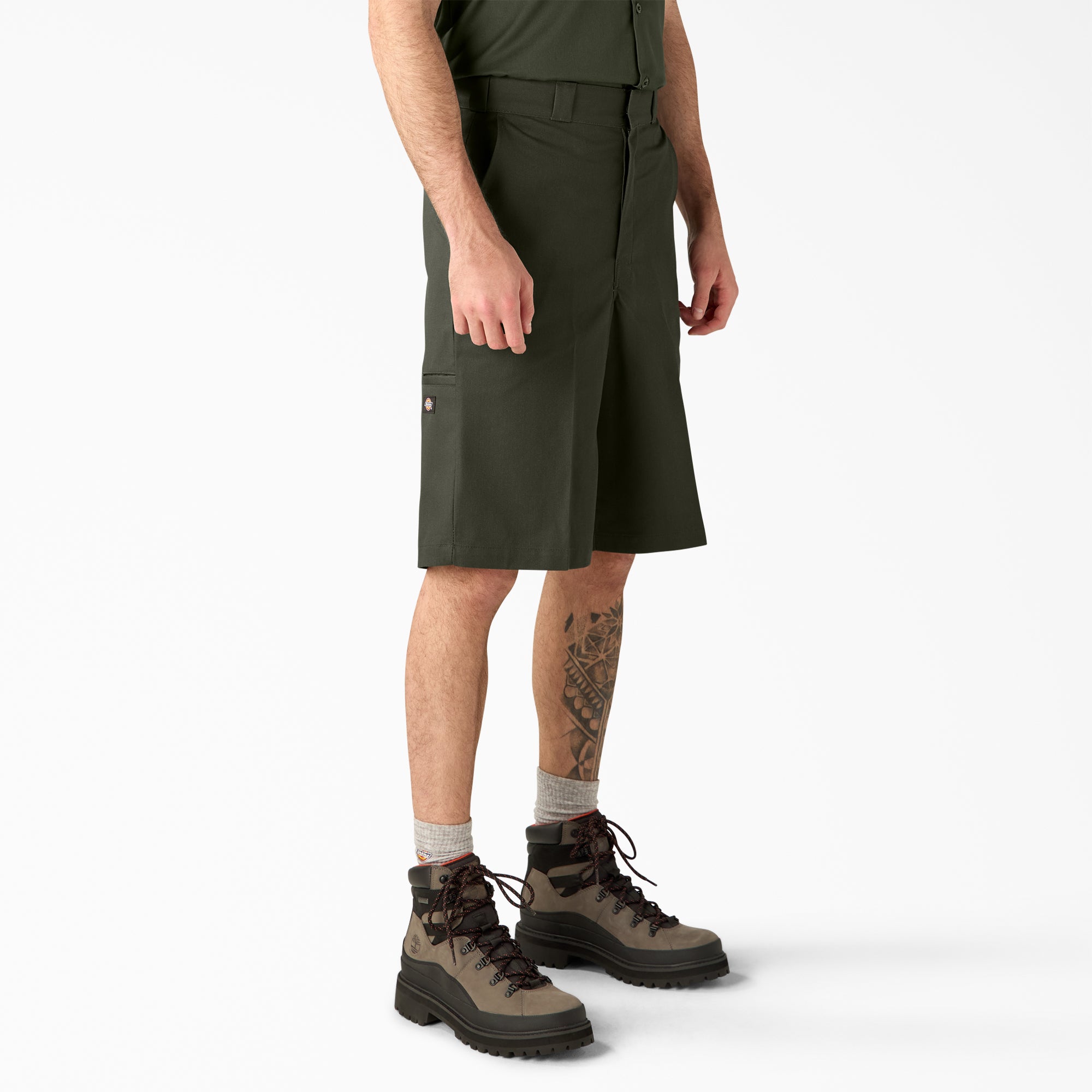 Loose Fit Flat Front Work Shorts. 13 - Image 4