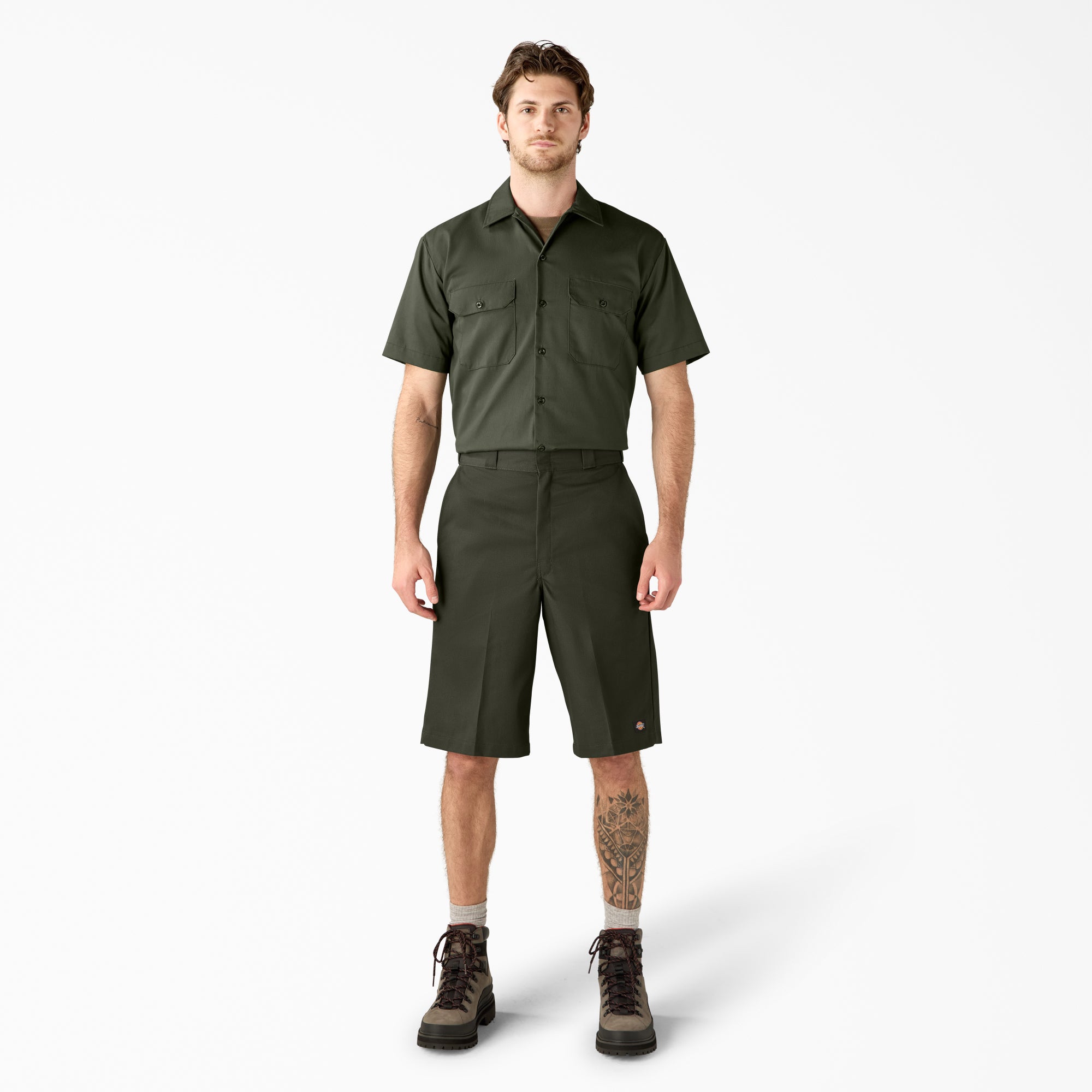 Loose Fit Flat Front Work Shorts. 13 - Image 5
