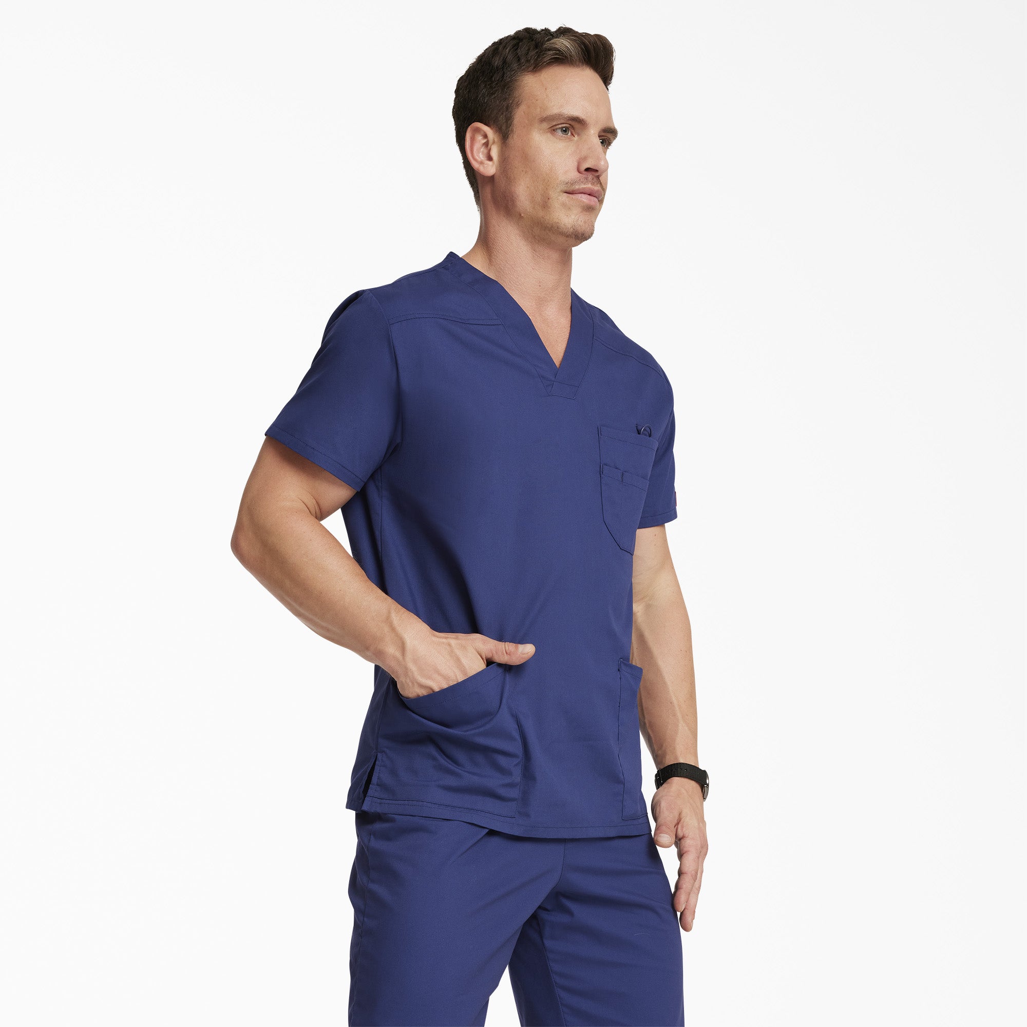 Men's EDS Signature V-Neck Scrub Top - Image 4