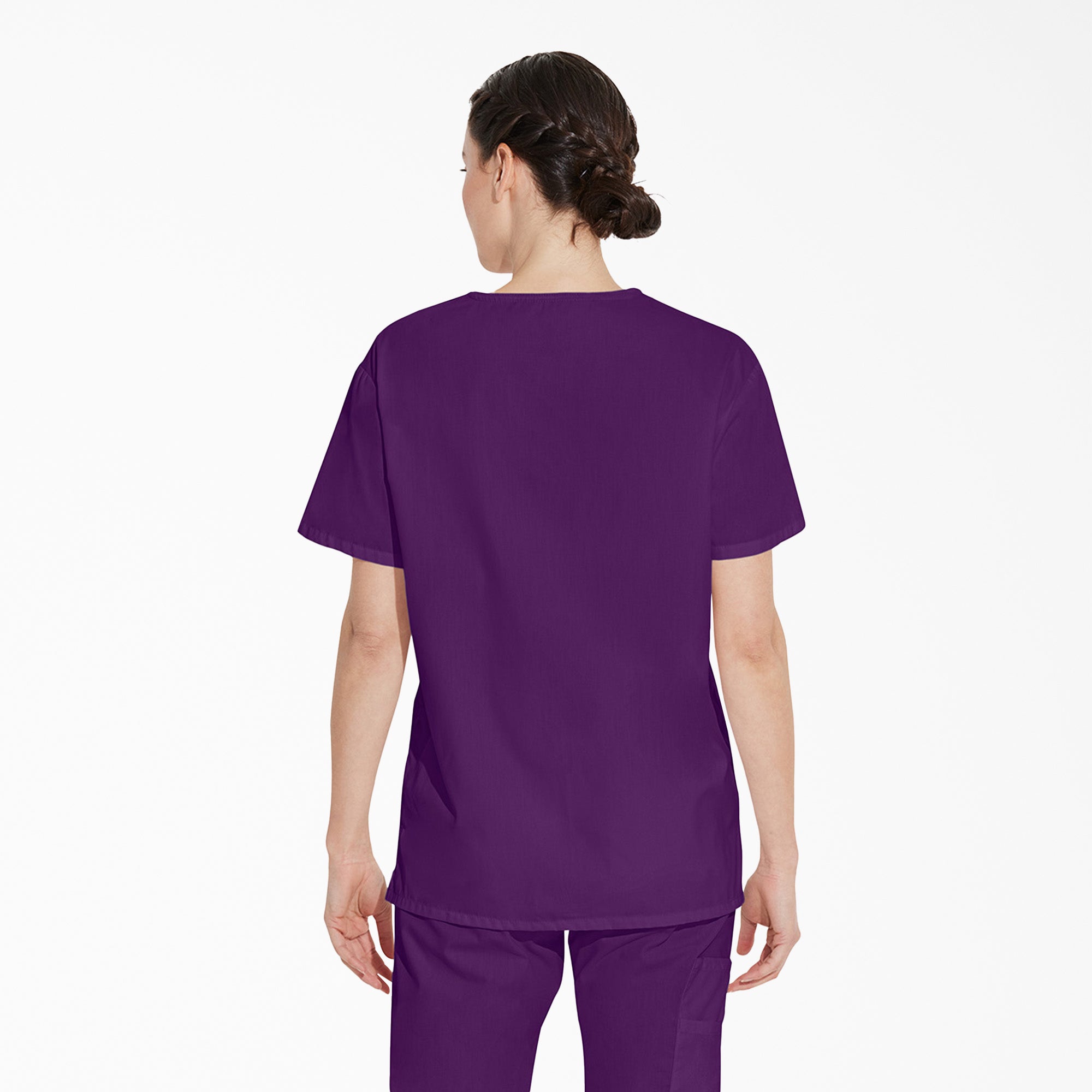 Unisex EDS Signature V-Neck Scrub Top - Image 2
