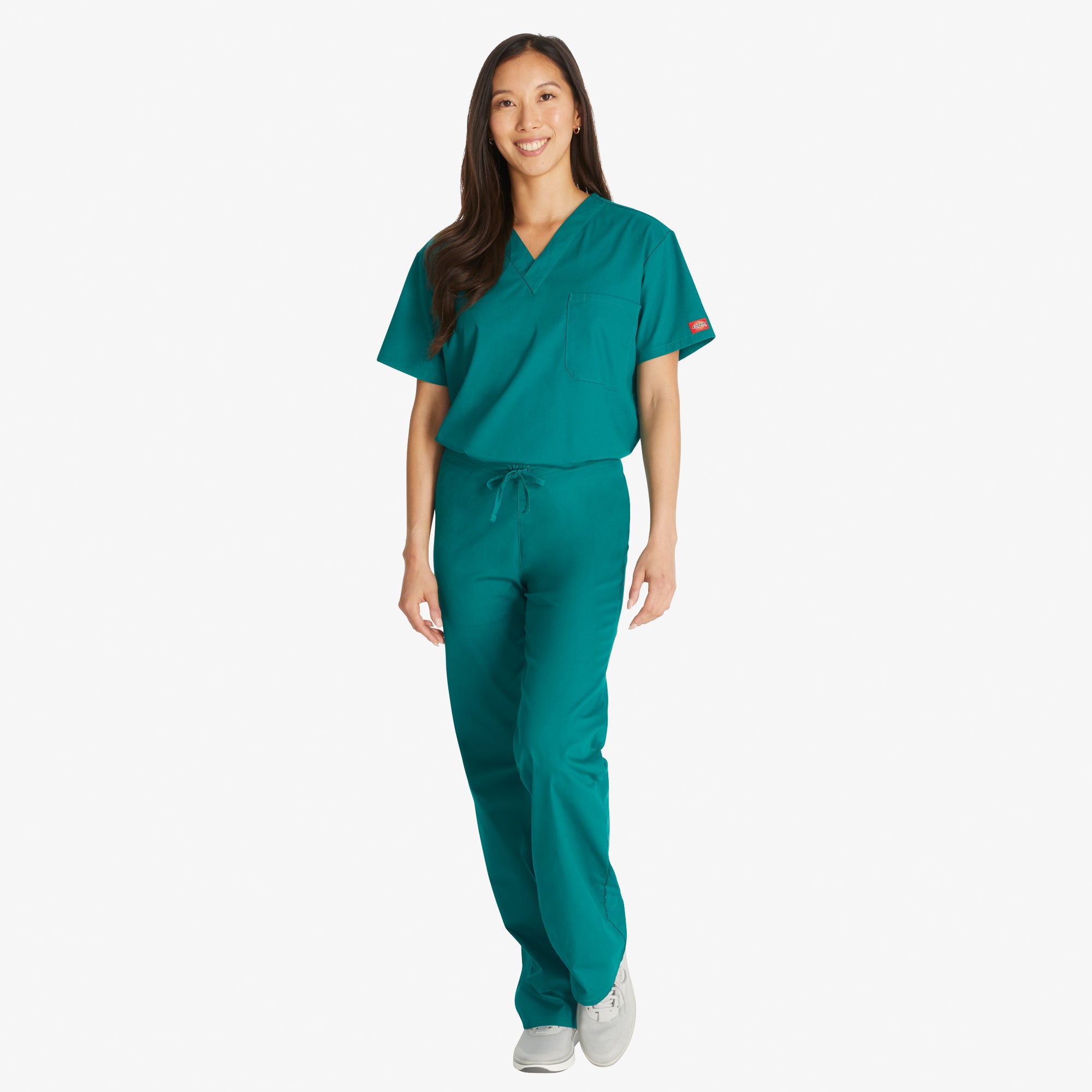 Unisex EDS Signature V-Neck Scrub Top - Image 5