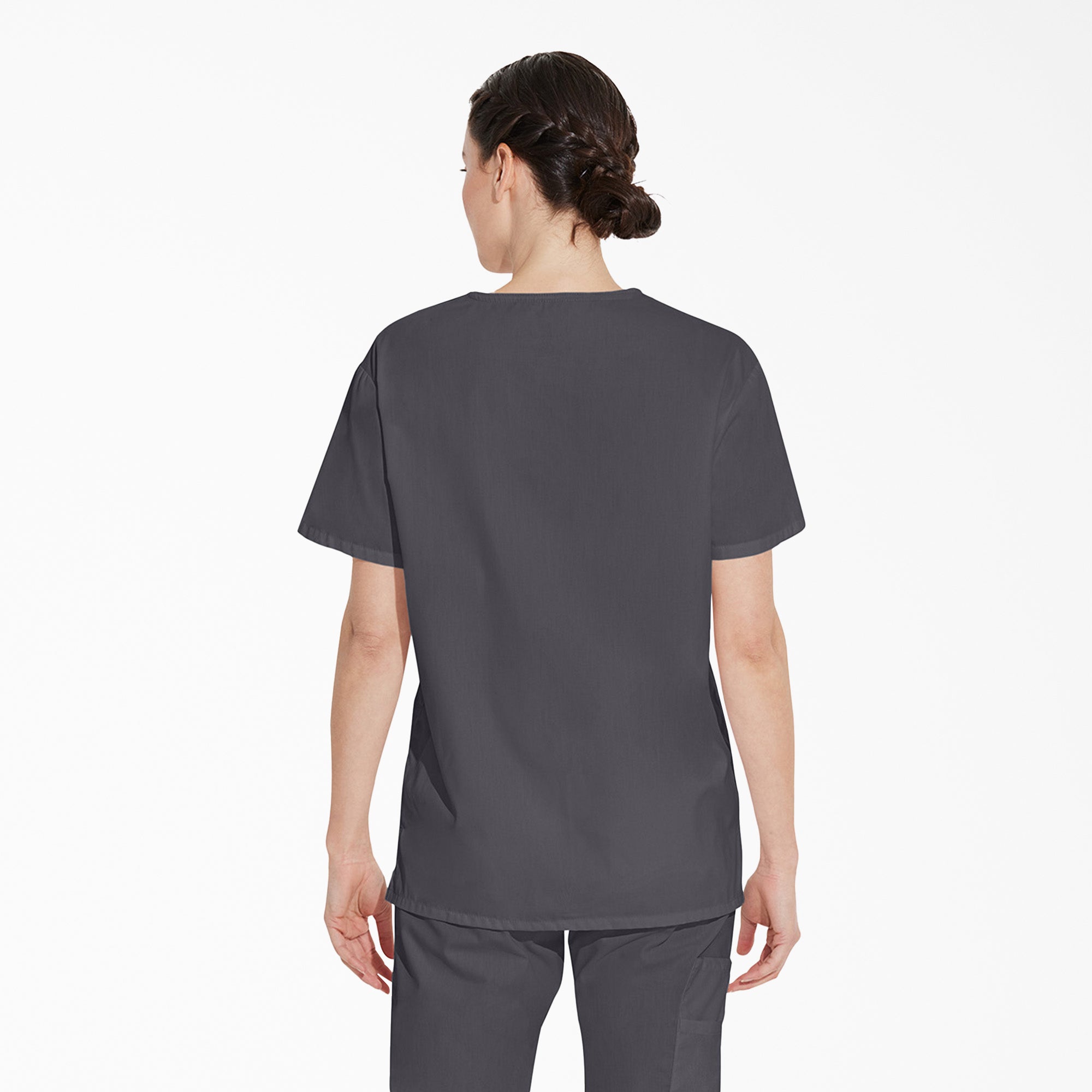 Unisex EDS Signature V-Neck Scrub Top - Image 2