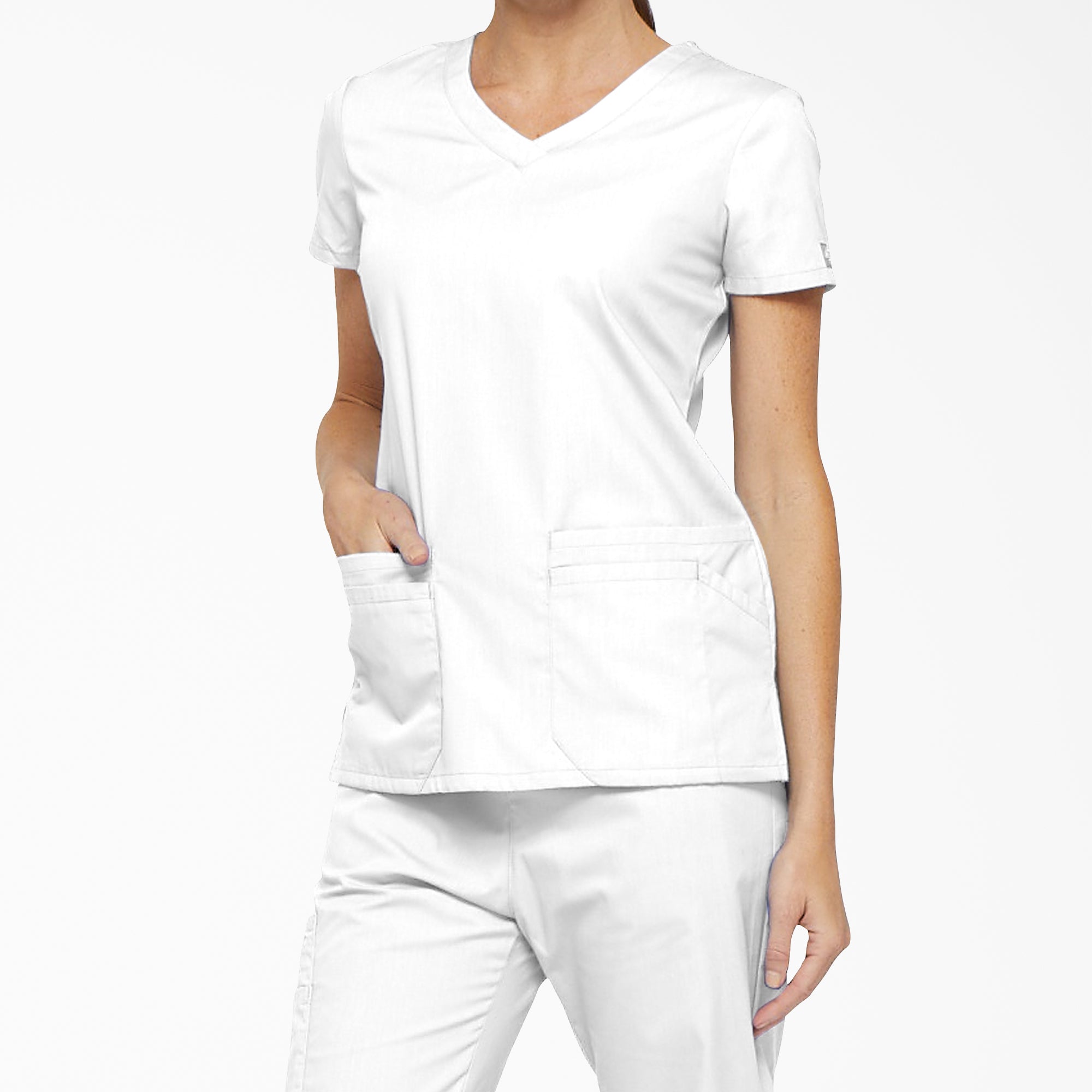 Women's EDS Signature V-Neck Scrub Top - Image 3