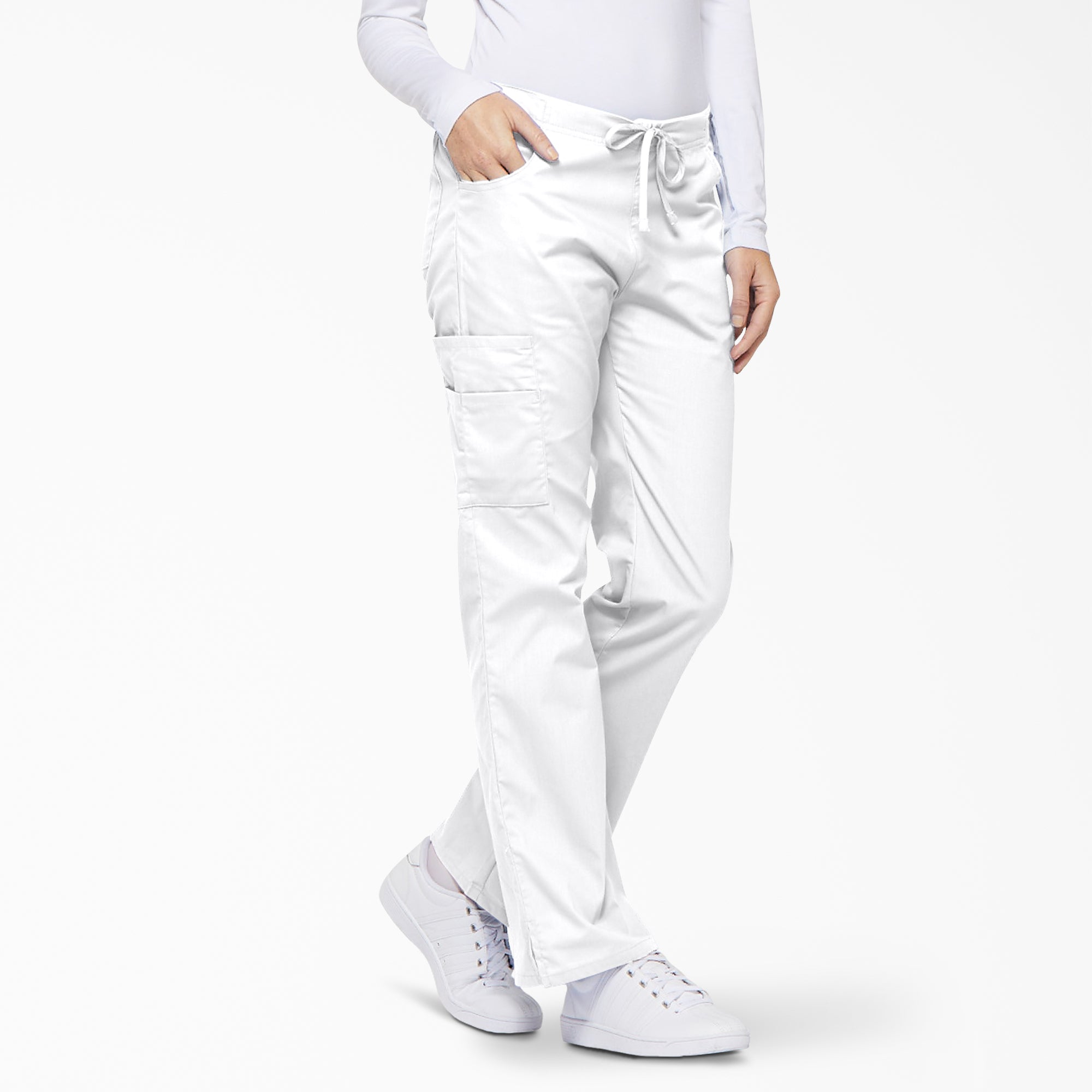 Women's EDS Signature Drawstring Cargo Scrub Pants - Image 4
