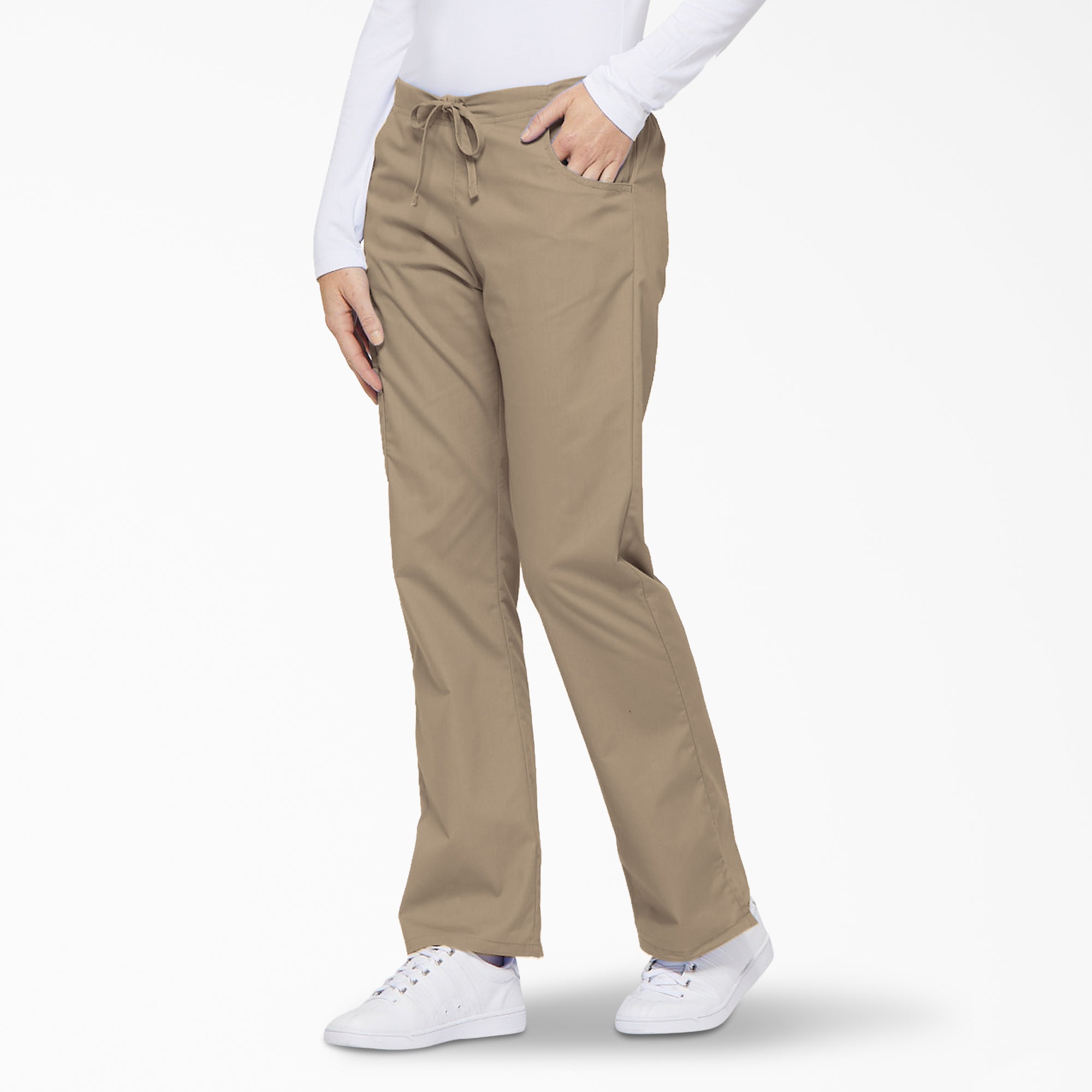 Women's EDS Signature Drawstring Cargo Scrub Pants - Image 3