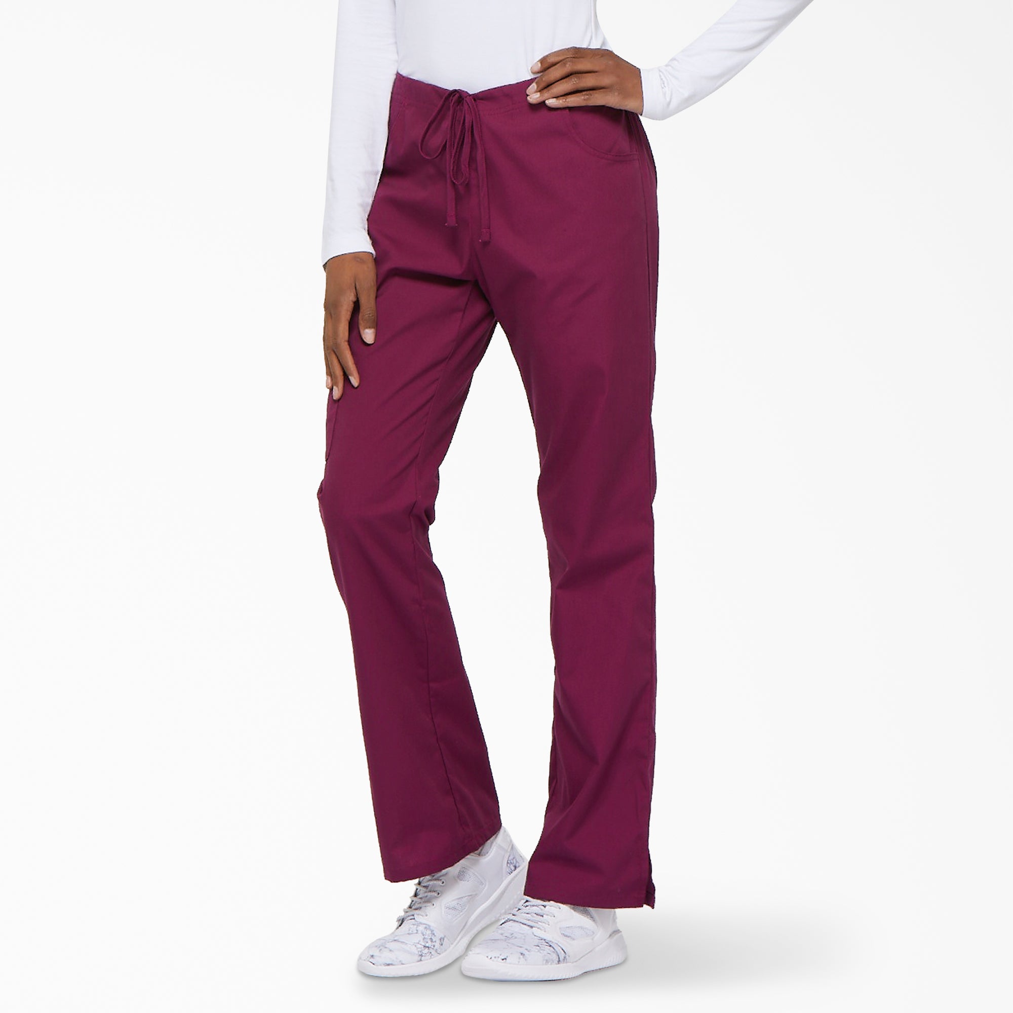 Women's EDS Signature Drawstring Cargo Scrub Pants - Image 3