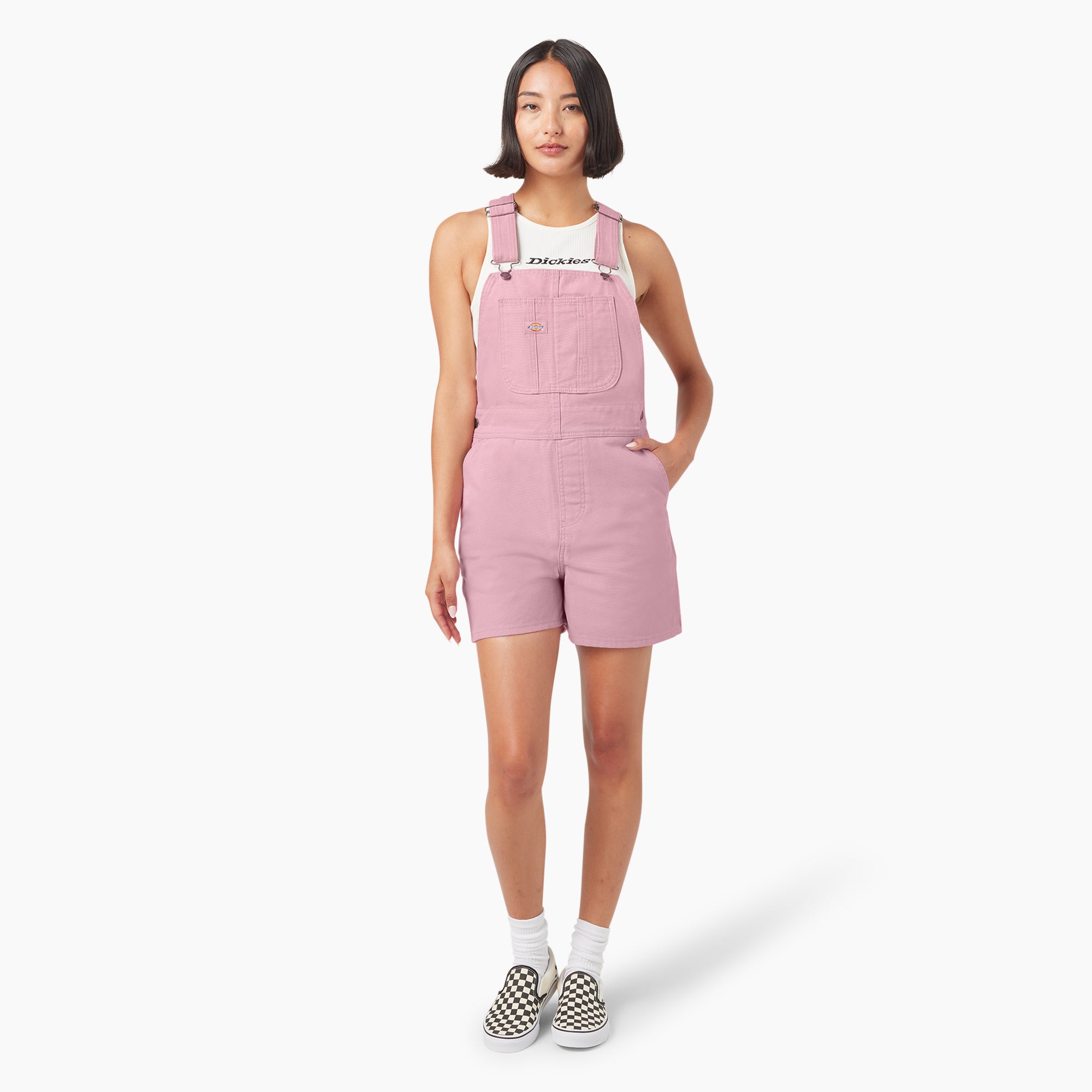 Women's Duck Canvas Bib Shortalls. 4 - Image 4