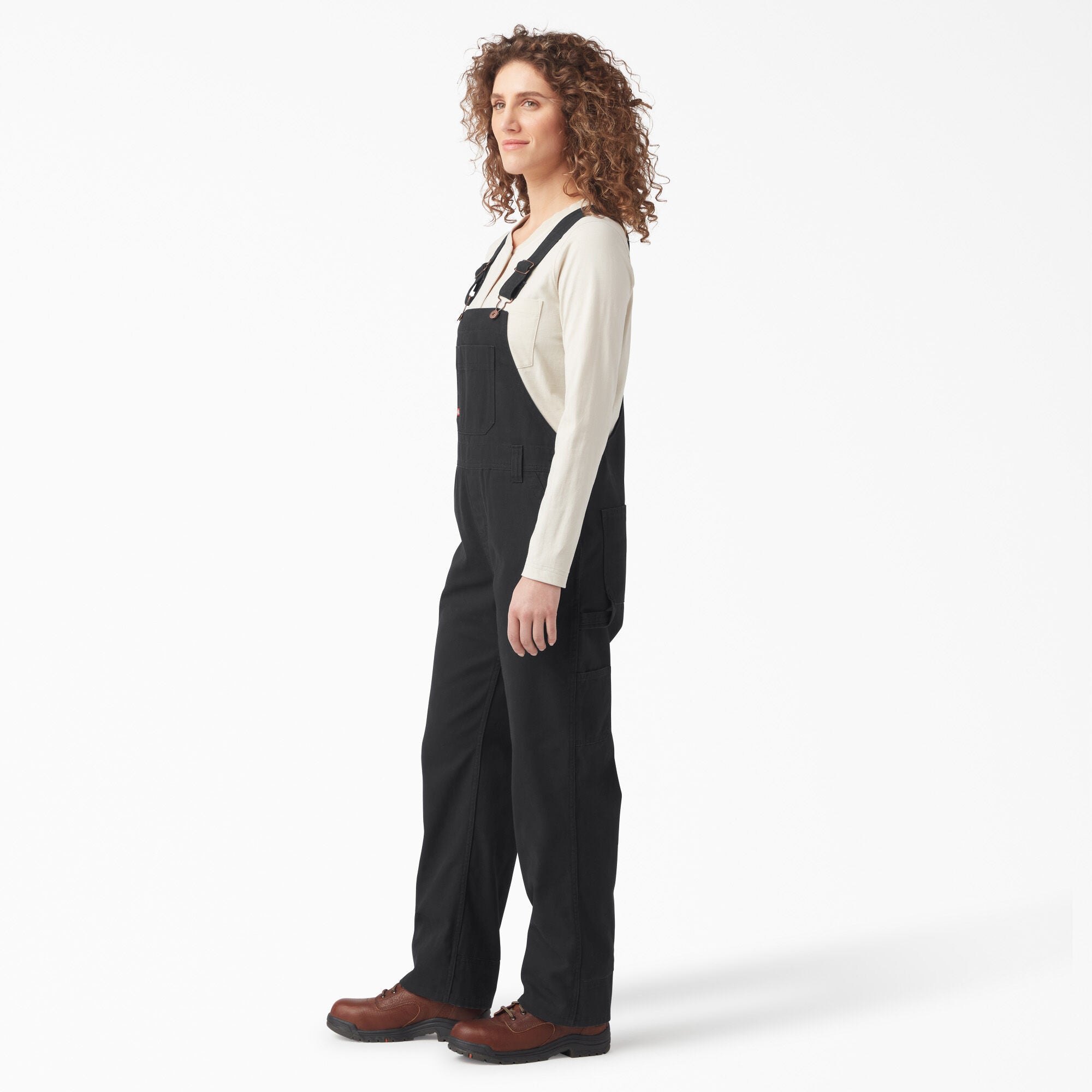 Women's Relaxed Fit Bib Overalls - Image 3