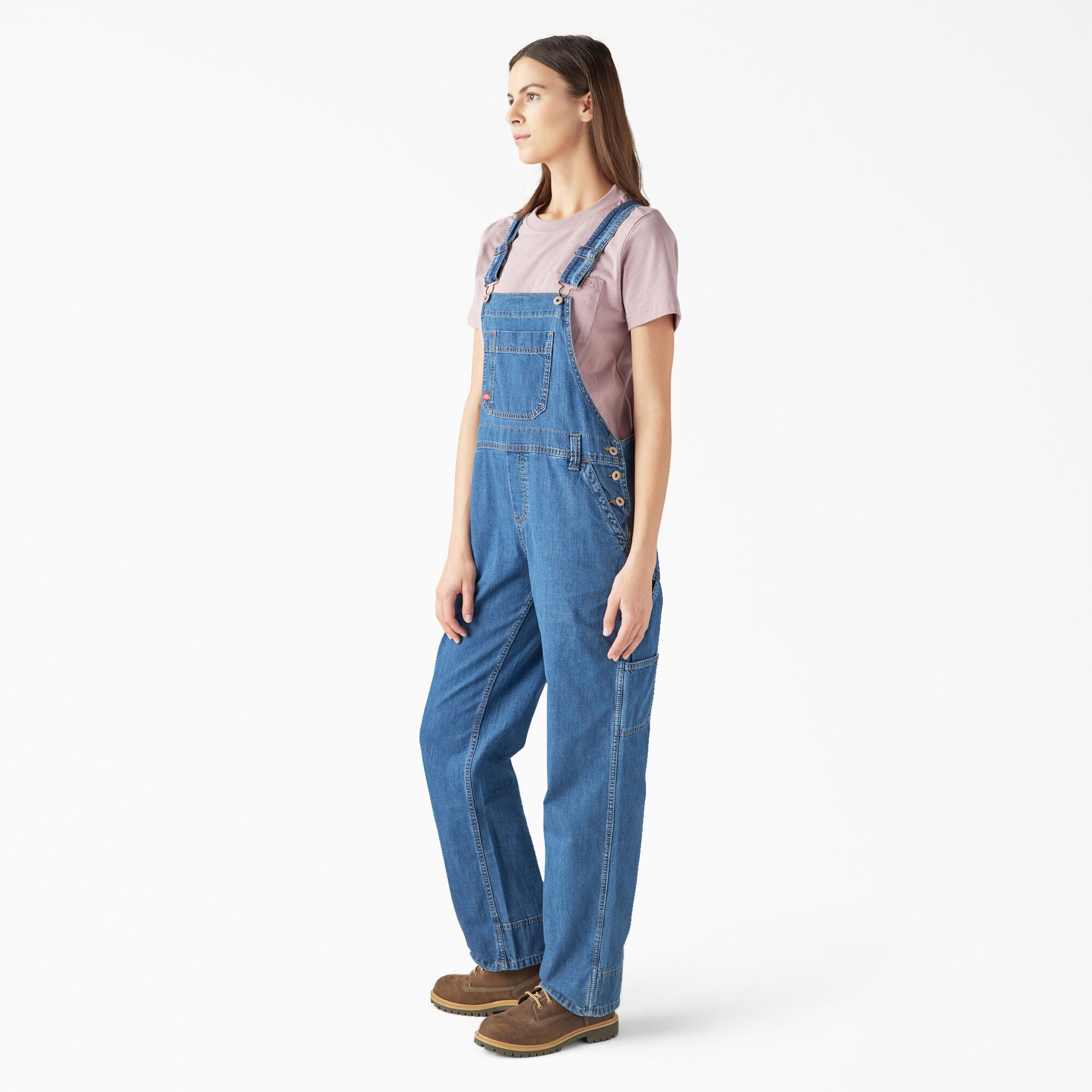 Women's Relaxed Fit Bib Overalls - Image 3