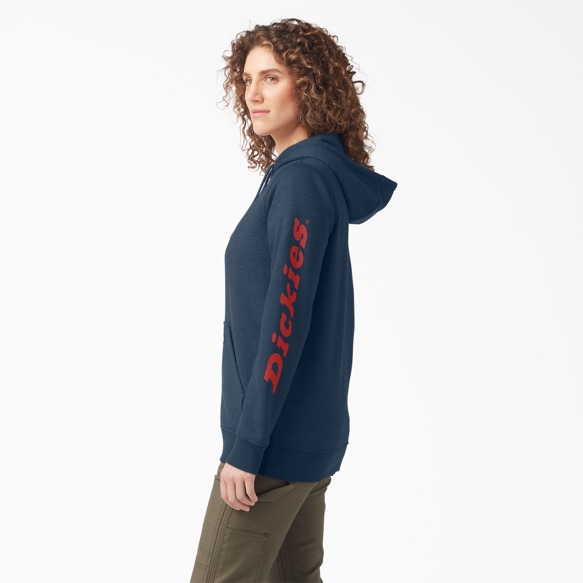 Women's Water Repellent Sleeve Logo Hoodie - Image 3