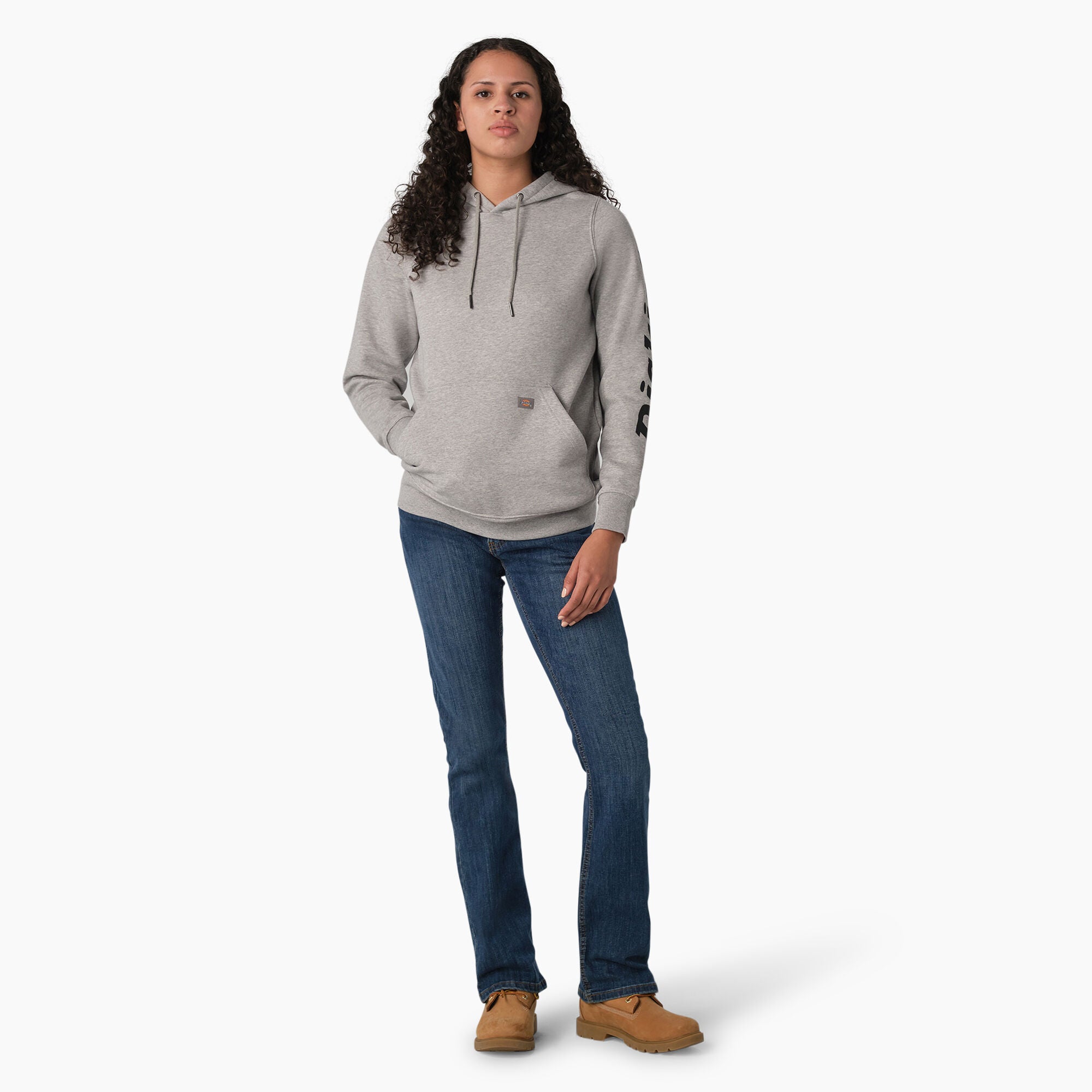Women's Water Repellent Sleeve Logo Hoodie - Image 4