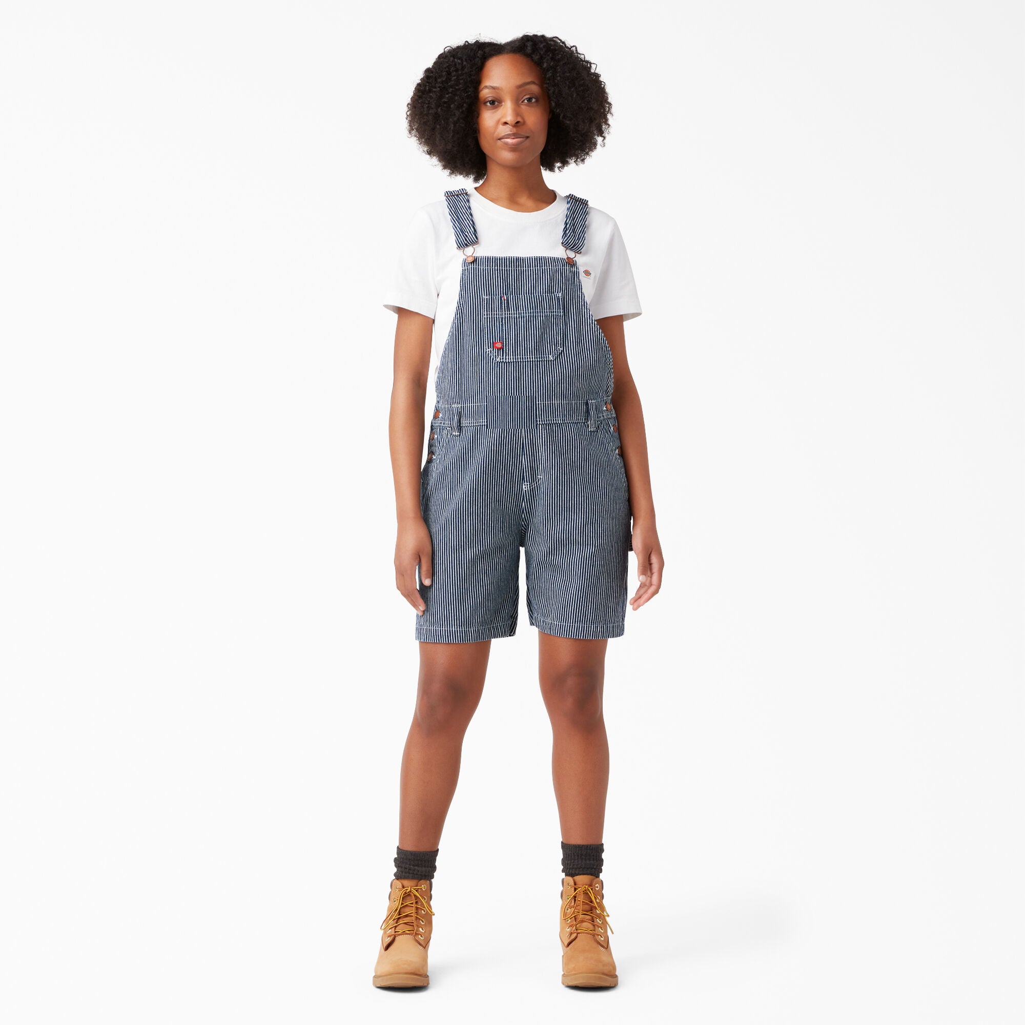 Women's Relaxed Fit Bib Shortalls. 7