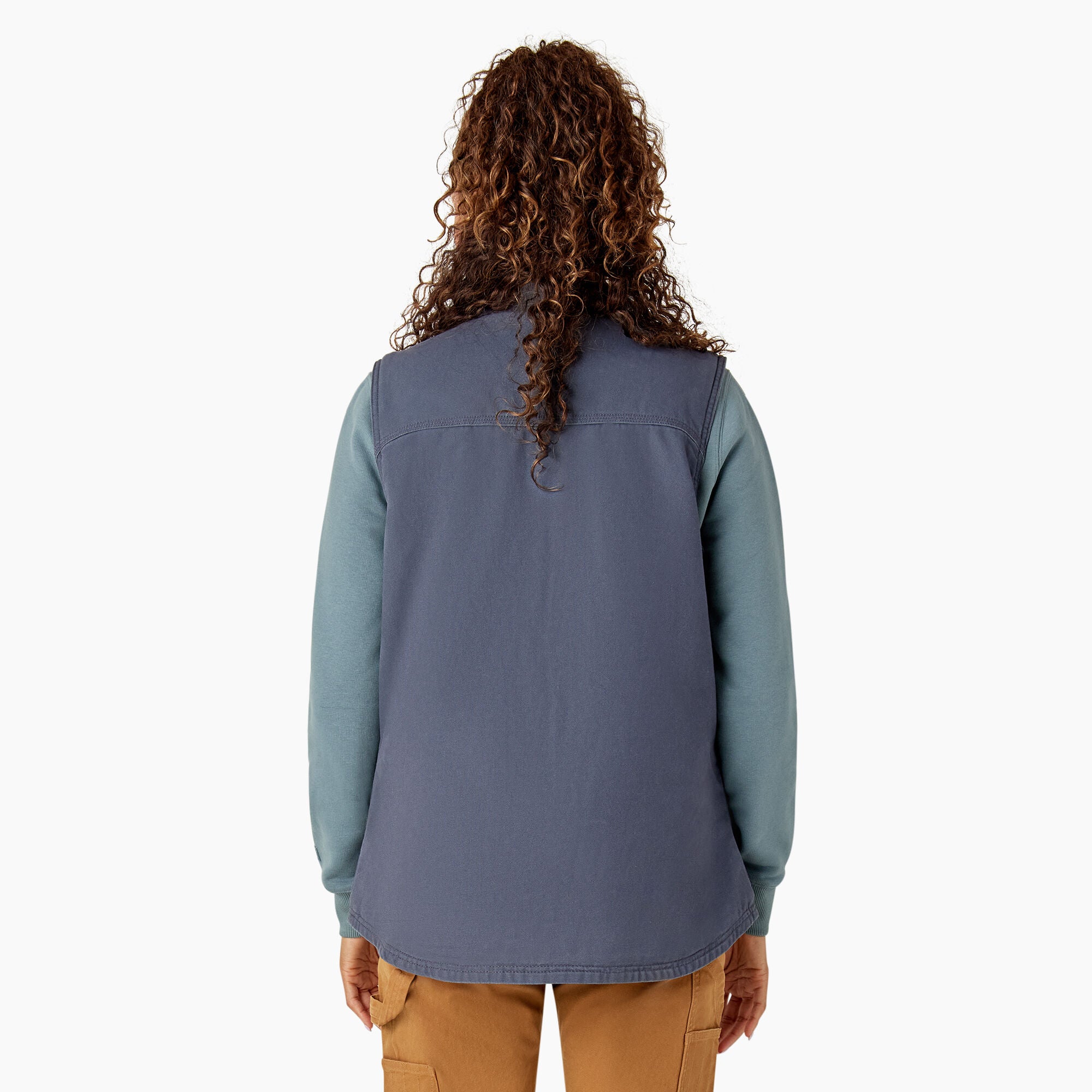 Women's Fleece Lined Duck Canvas Vest - Image 2