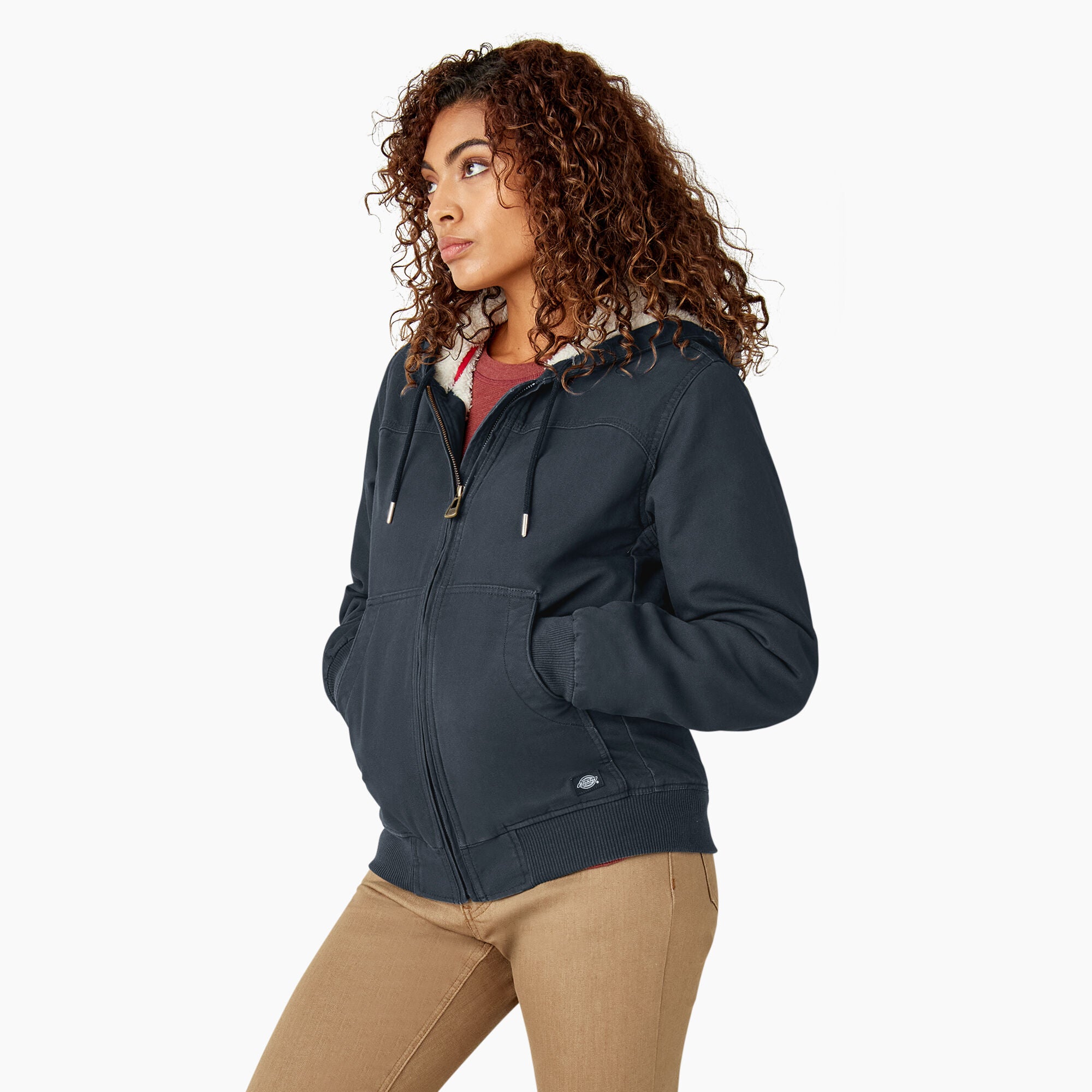 Women's Fleece Lined Duck Canvas Jacket - Image 3