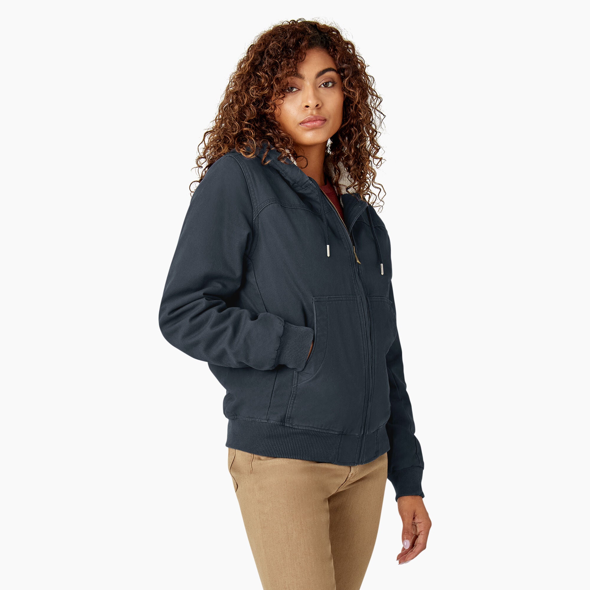 Women's Fleece Lined Duck Canvas Jacket - Image 4