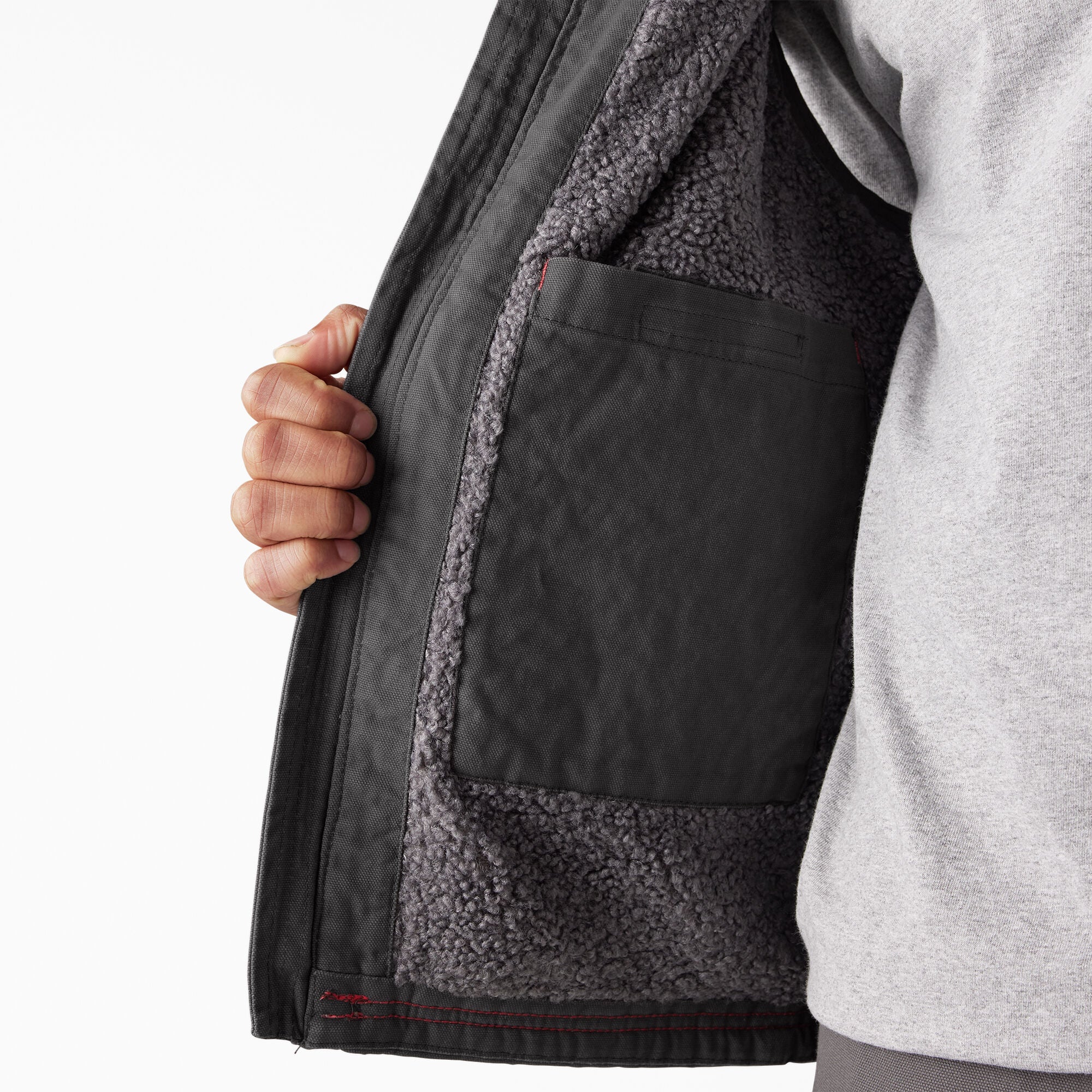 Duck Canvas High Pile Fleece Lined Vest - Image 9