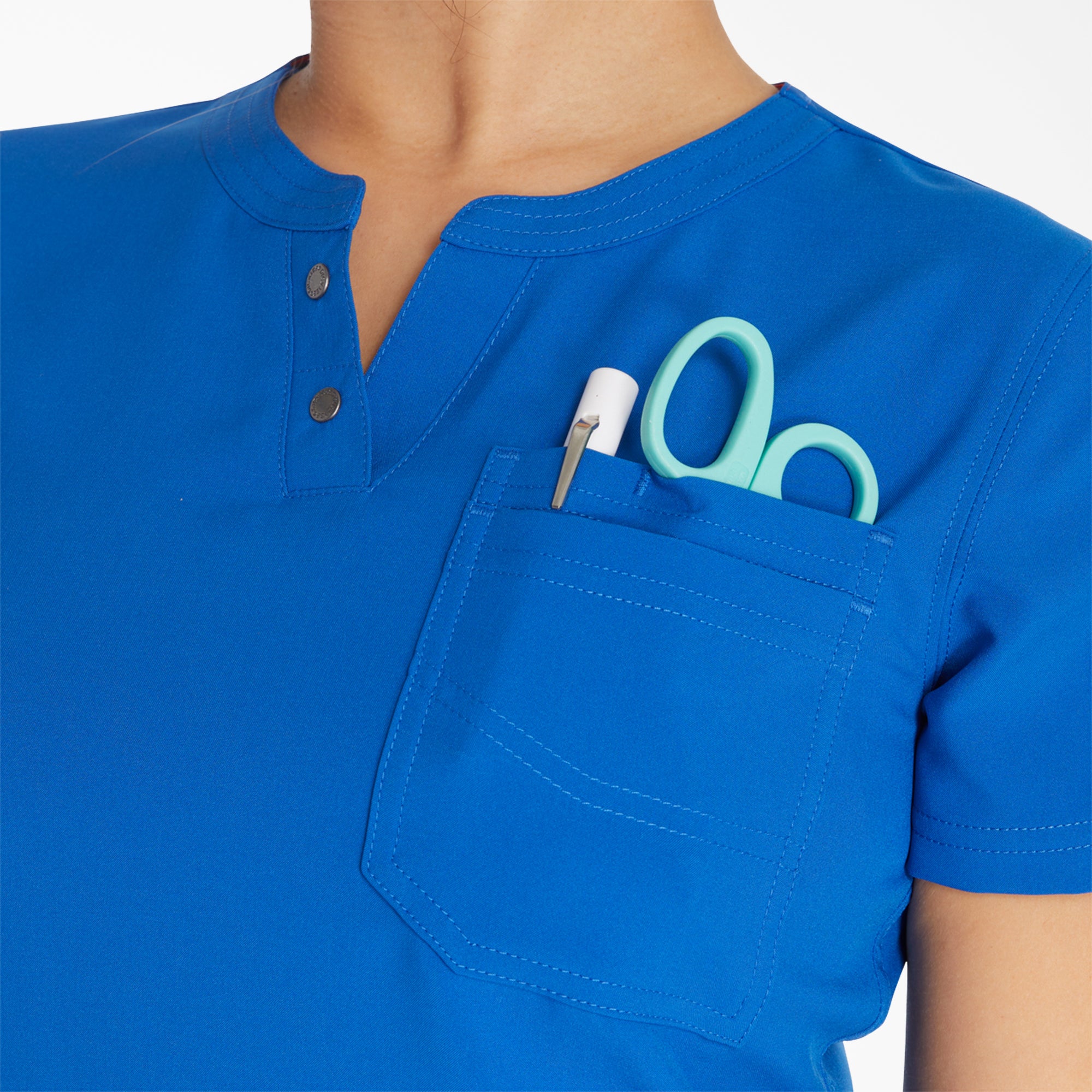 Women's EDS NXT Henley Scrub Top - Image 6