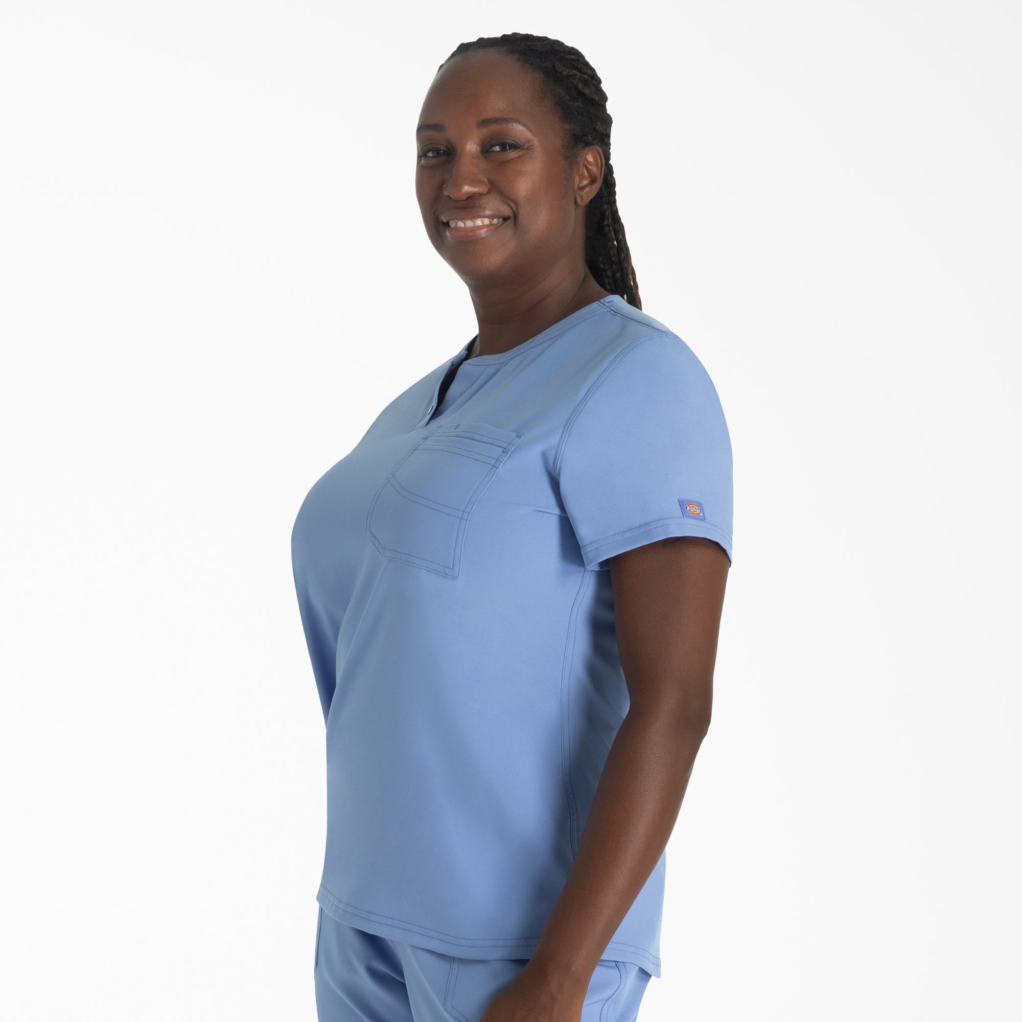 Women's EDS NXT Henley Scrub Top - Image 3