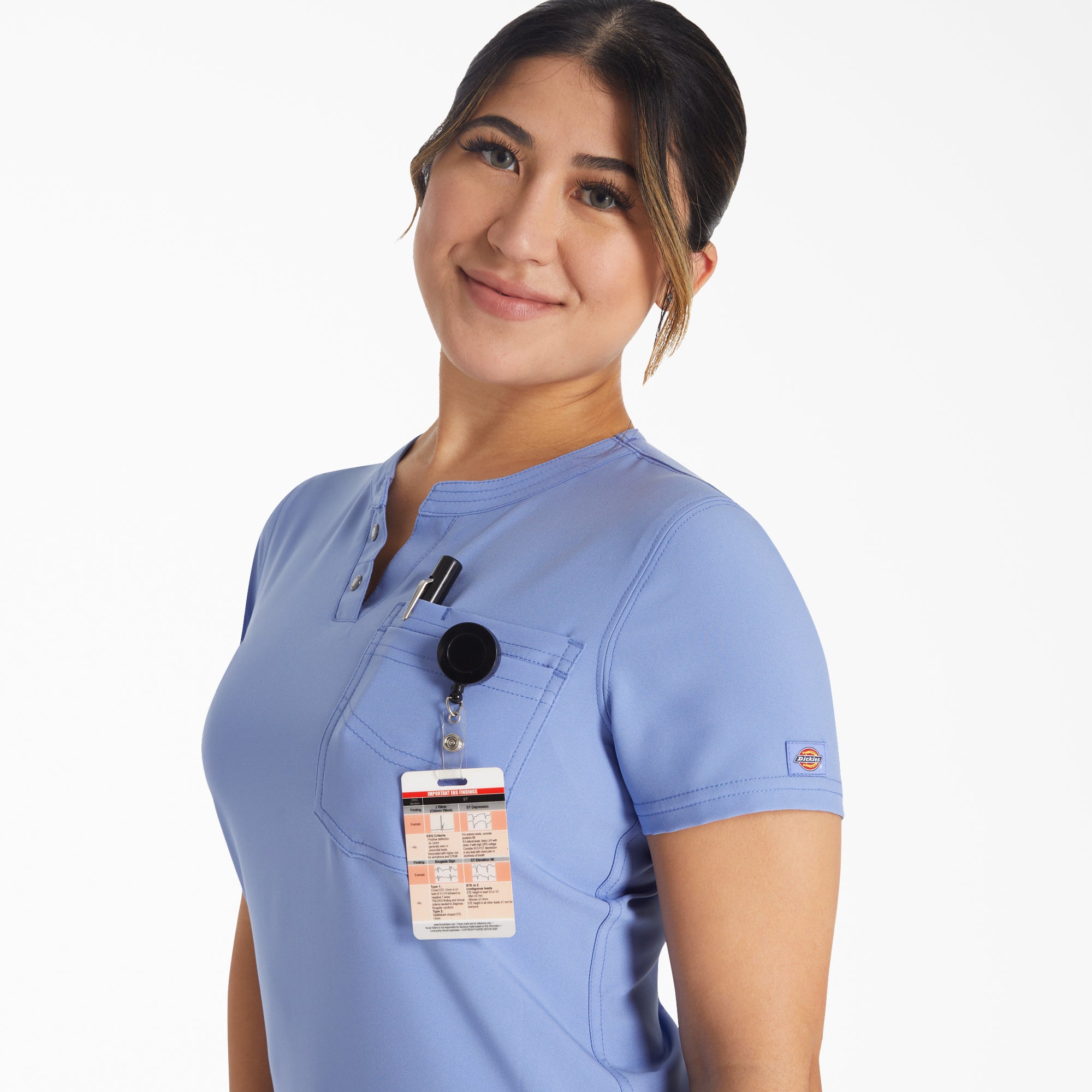Women's EDS NXT Henley Scrub Top - Image 6