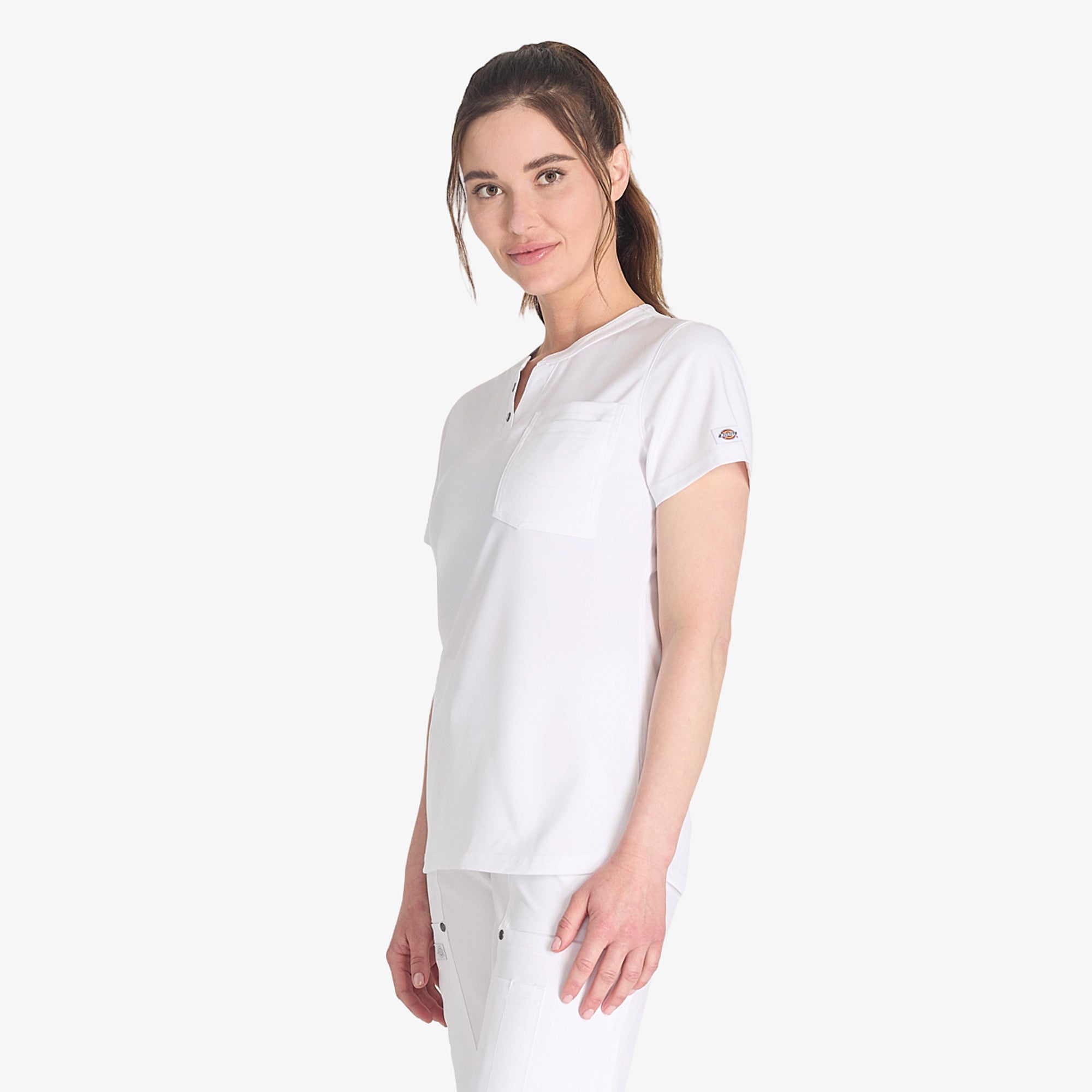 Women's EDS NXT Henley Scrub Top - Image 3