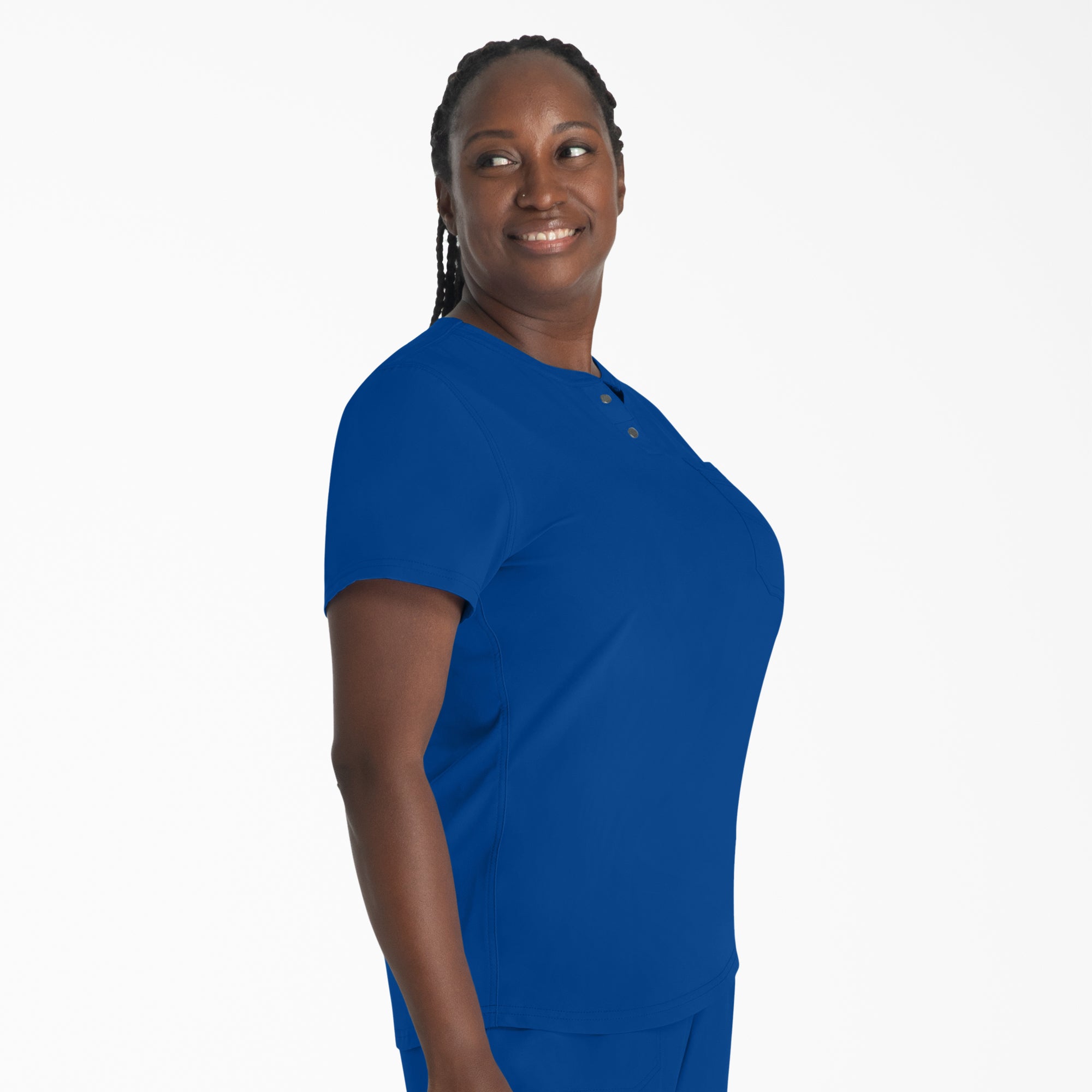 Women's EDS NXT Henley Scrub Top - Image 4