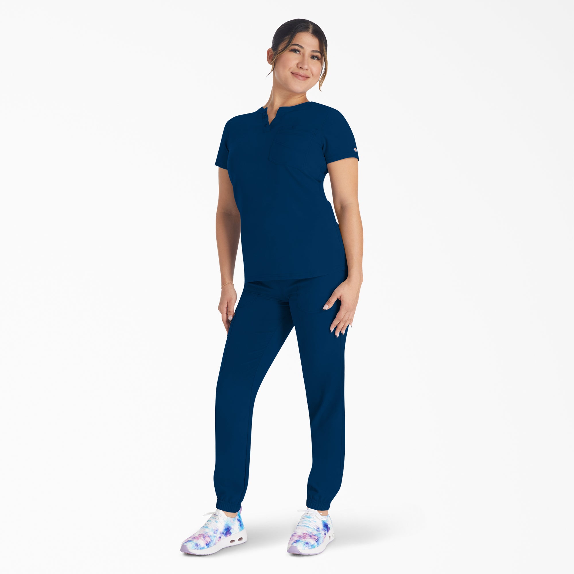 Women's EDS NXT Henley Scrub Top - Image 6