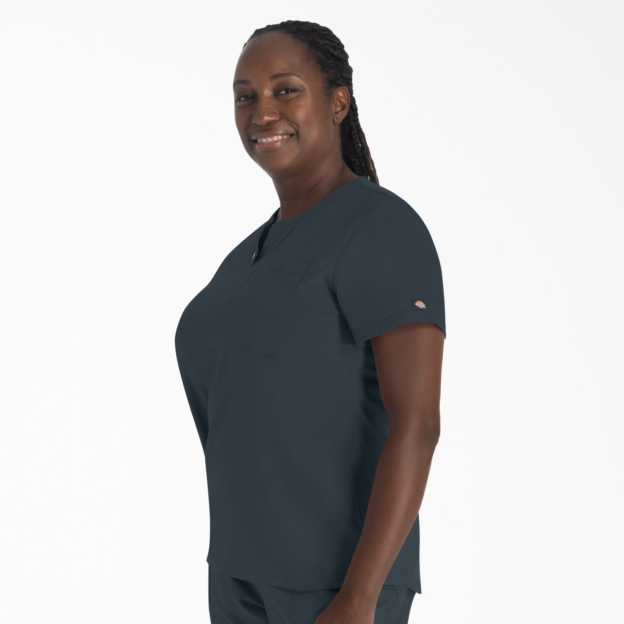Women's EDS NXT Henley Scrub Top - Image 3