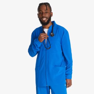 Men's EDS Essentials Zip Front Scrub Jacket