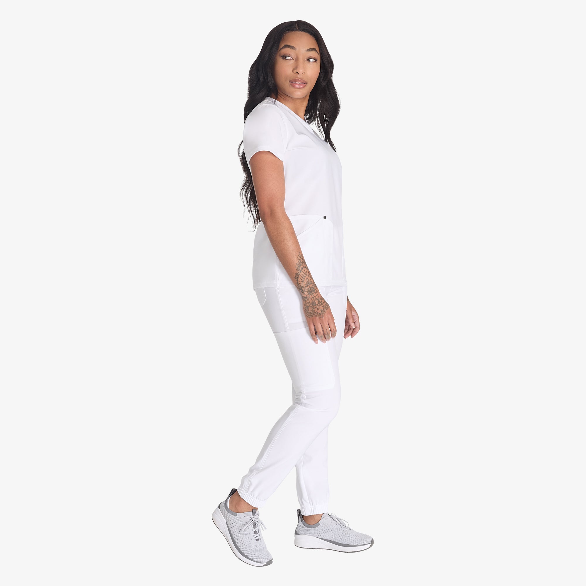 Women's EDS NXT V-Neck Scrub Top - Image 4