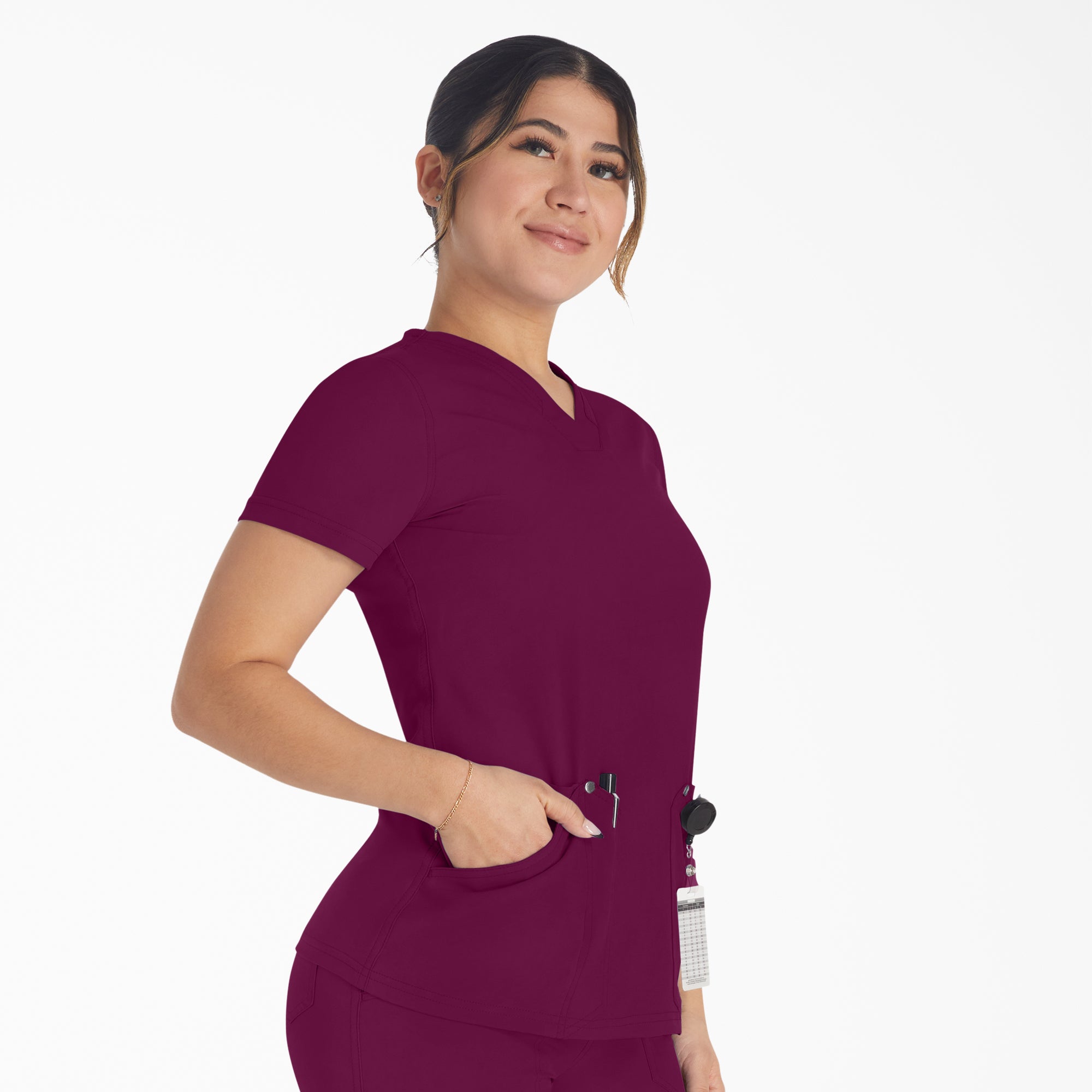 Women's EDS NXT V-Neck Scrub Top - Image 4