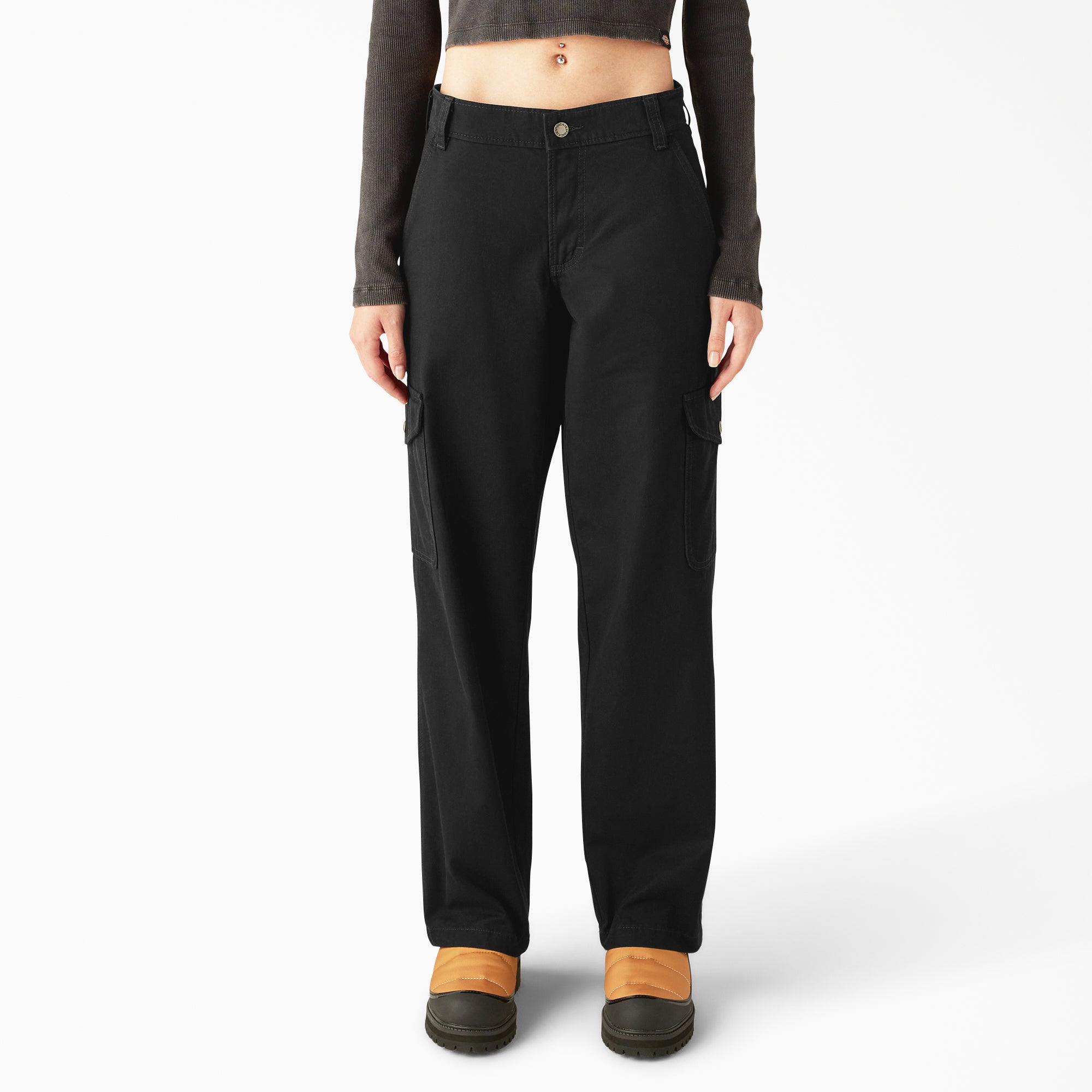 Women's Relaxed Fit Duck Canvas Cargo Pants