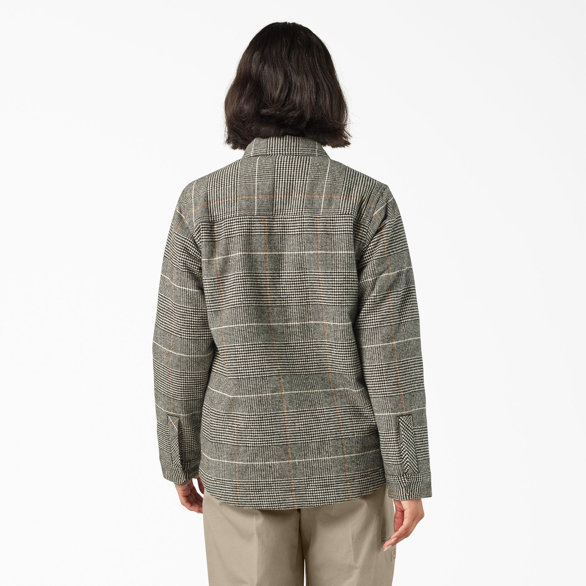 Women's Fleece Lined Flannel Chore Coat - Image 2