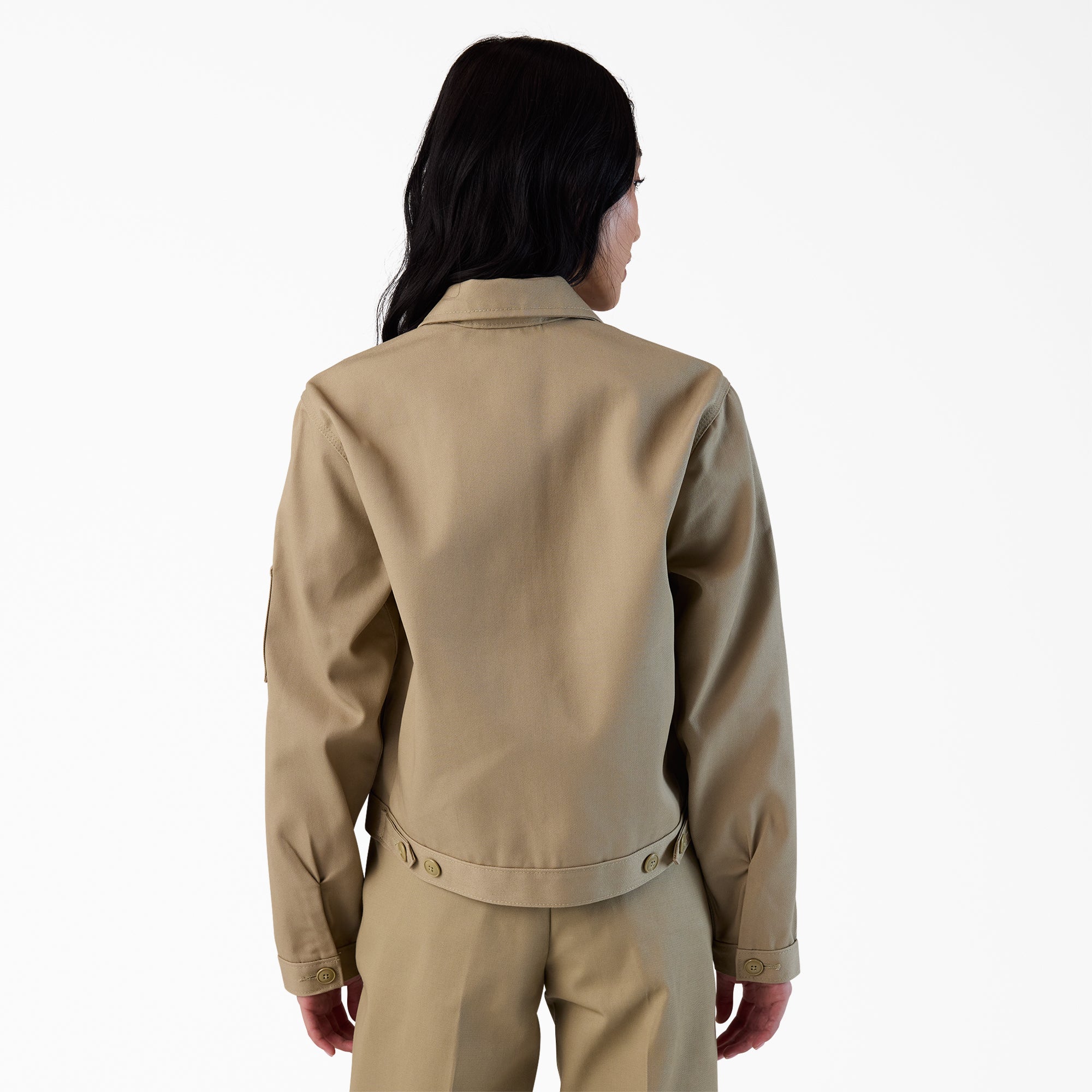 Women's Unlined Cropped Eisenhower Jacket - Image 2