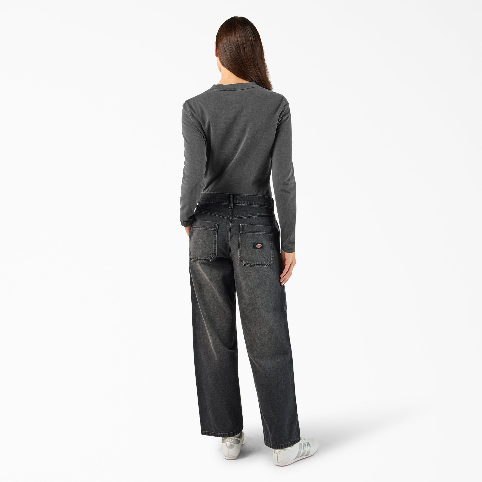 Women's Loose Fit Double Knee Jeans - Image 5