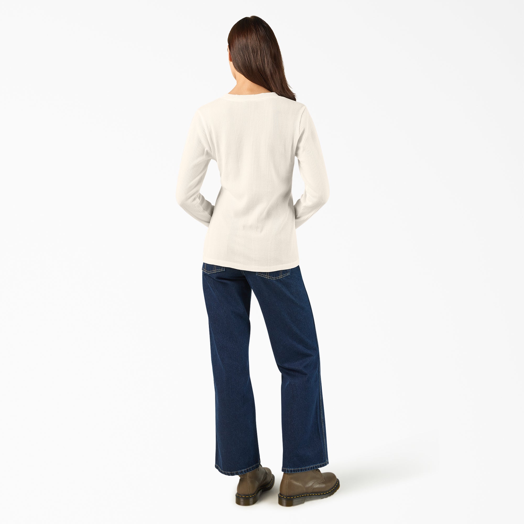 Women's Crewneck Henley Shirt - Image 5