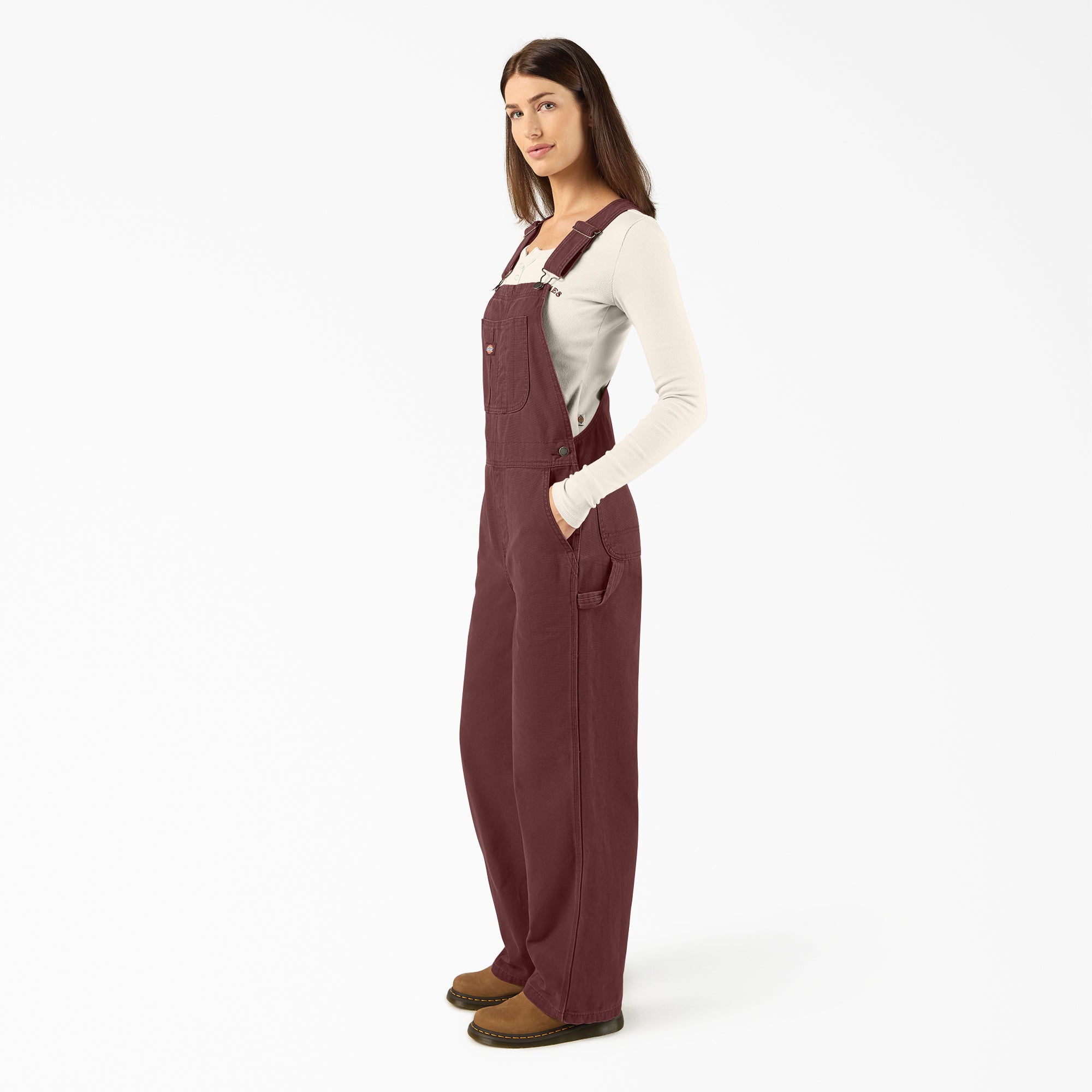 Women's Canvas Bib Overalls - Image 3