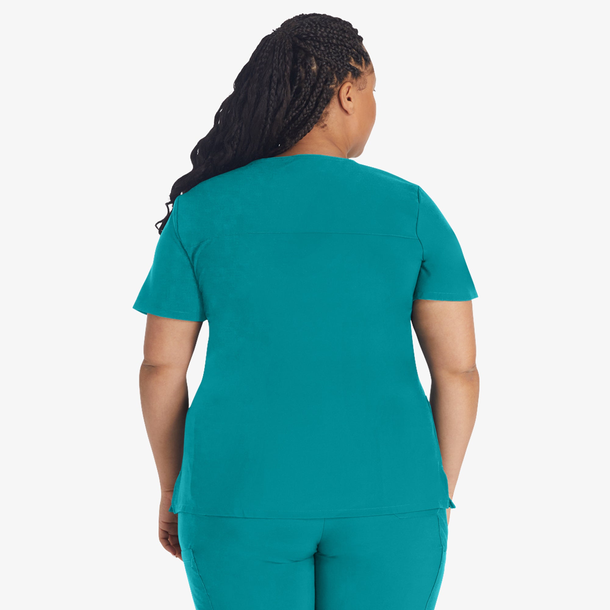 Women's EDS Essentials Mock Wrap Scrub Top - Image 2