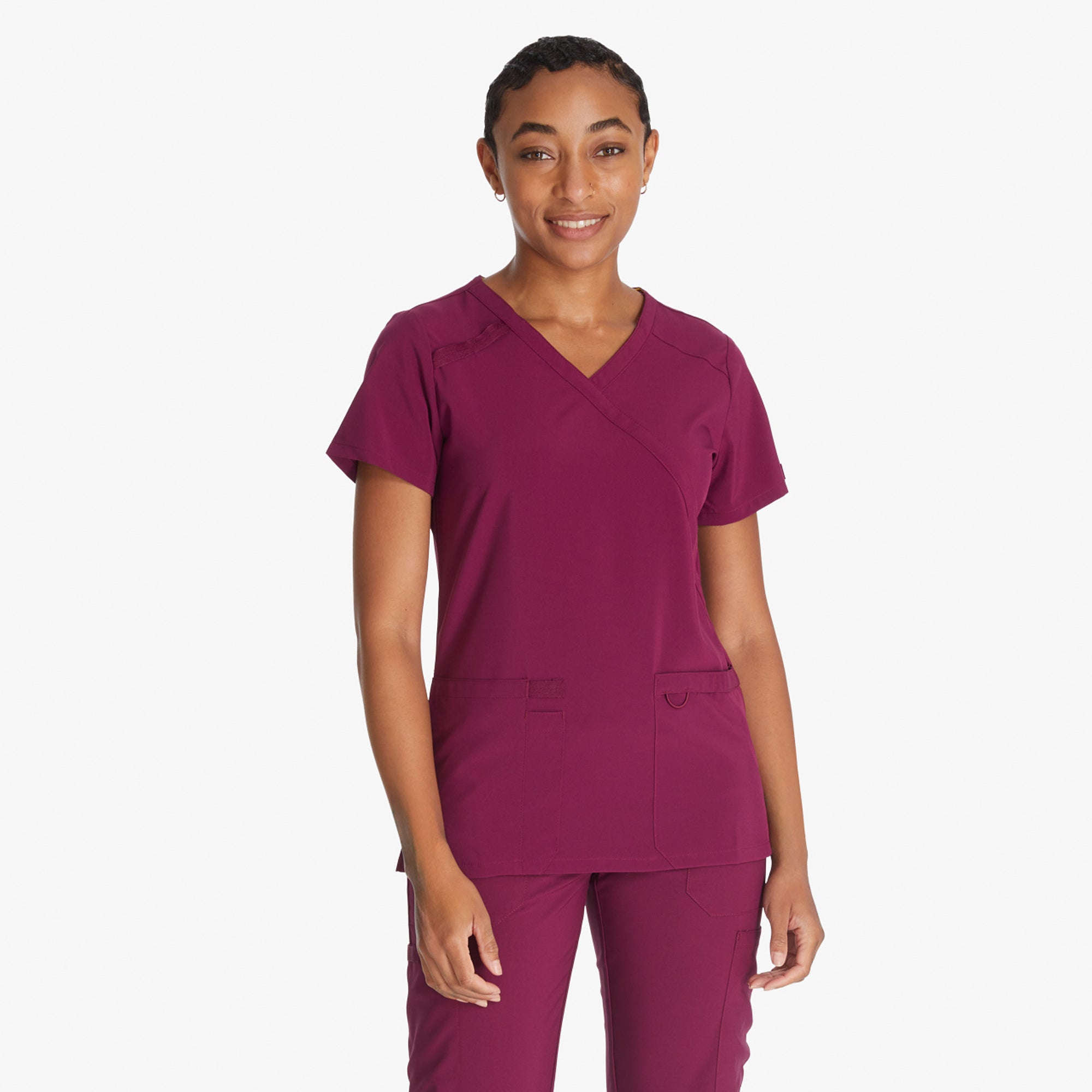 Women's EDS Essentials Mock Wrap Scrub Top