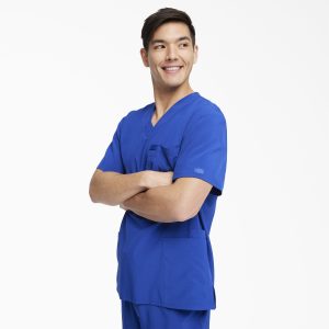 Men's EDS Essentials V-Neck Scrub Top