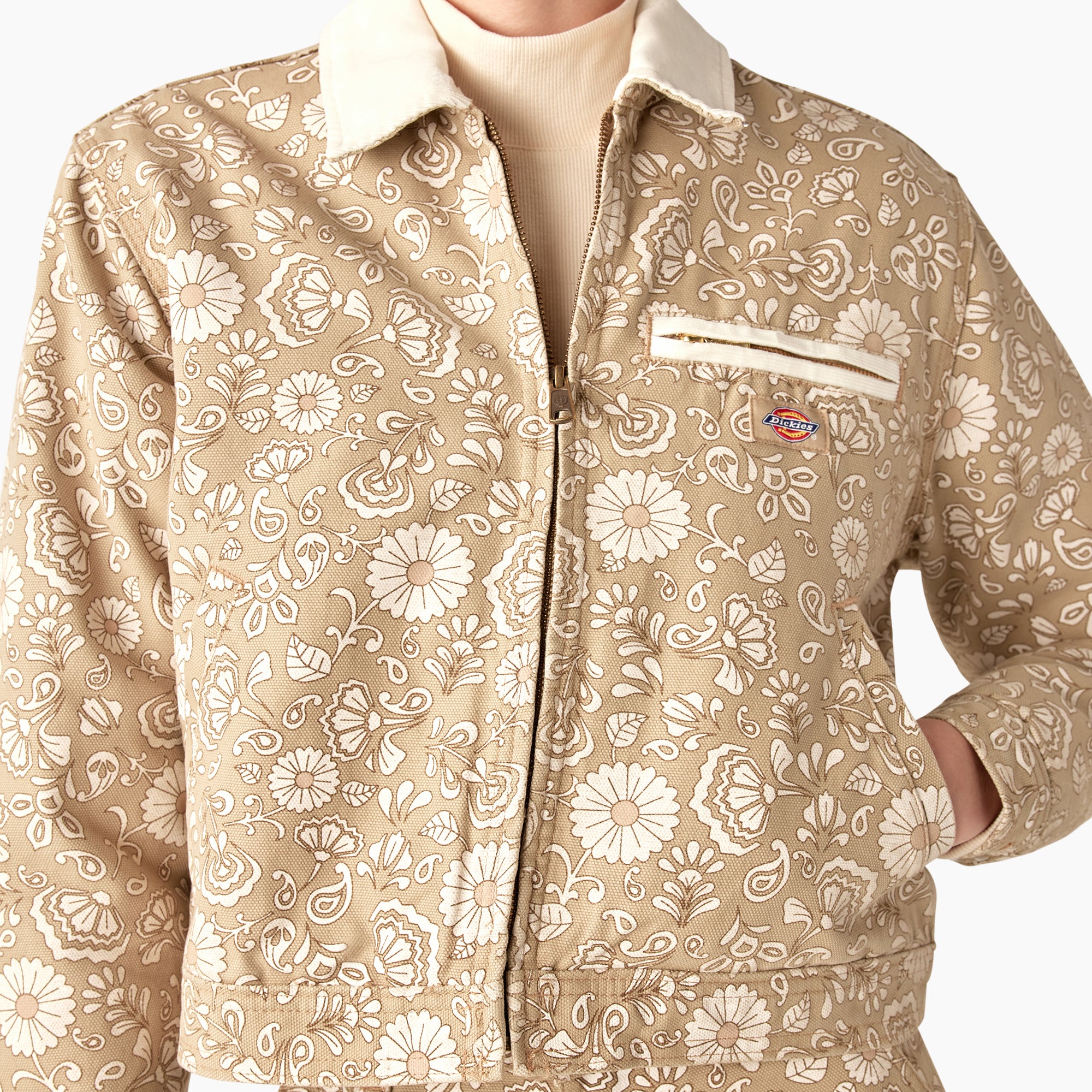 Women's Ellis Floral Duck Canvas Jacket - Image 5