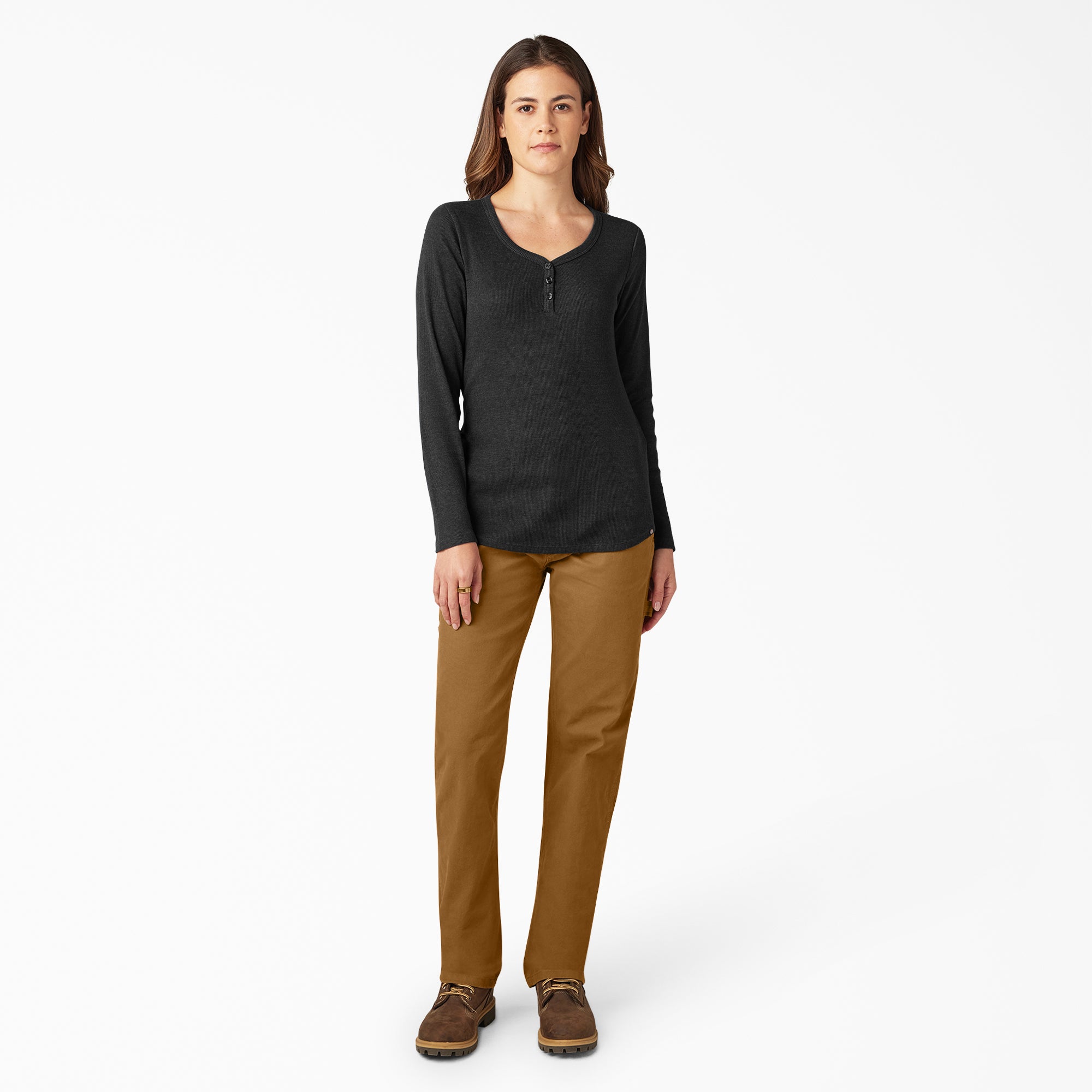 Women's Henley Long Sleeve Shirt - Image 4