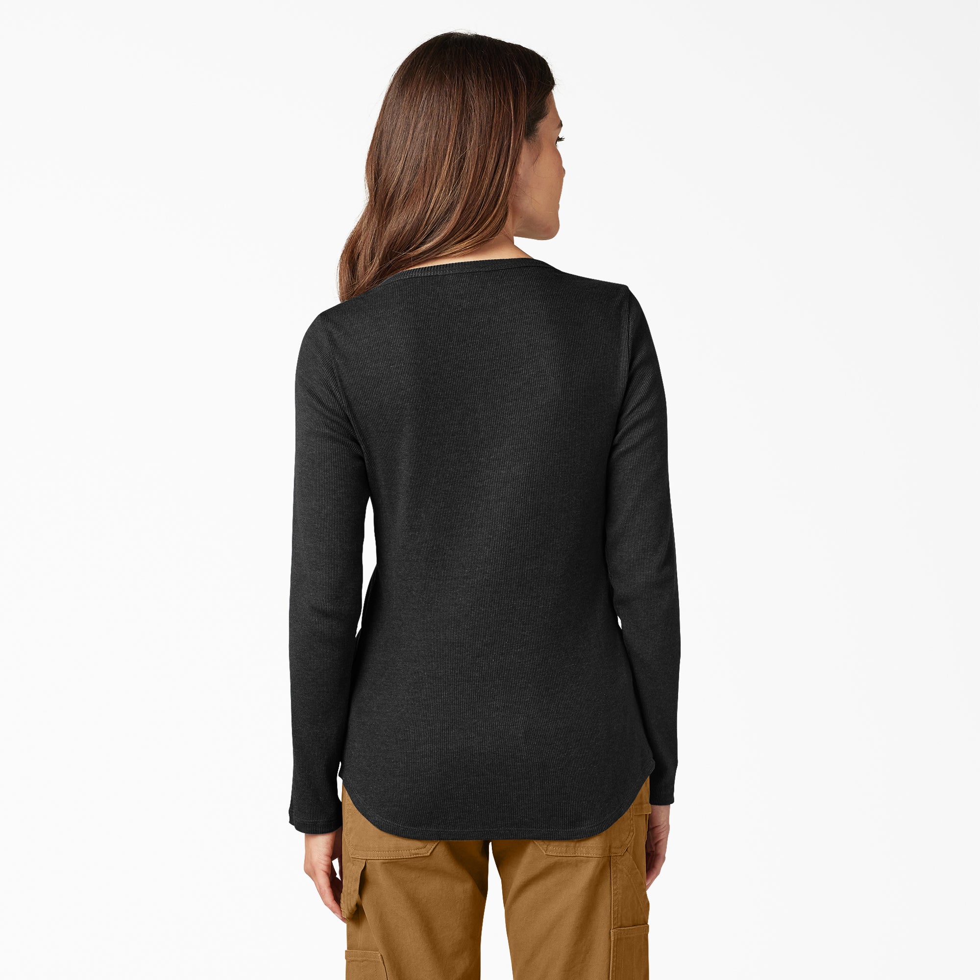 Women's Henley Long Sleeve Shirt - Image 2