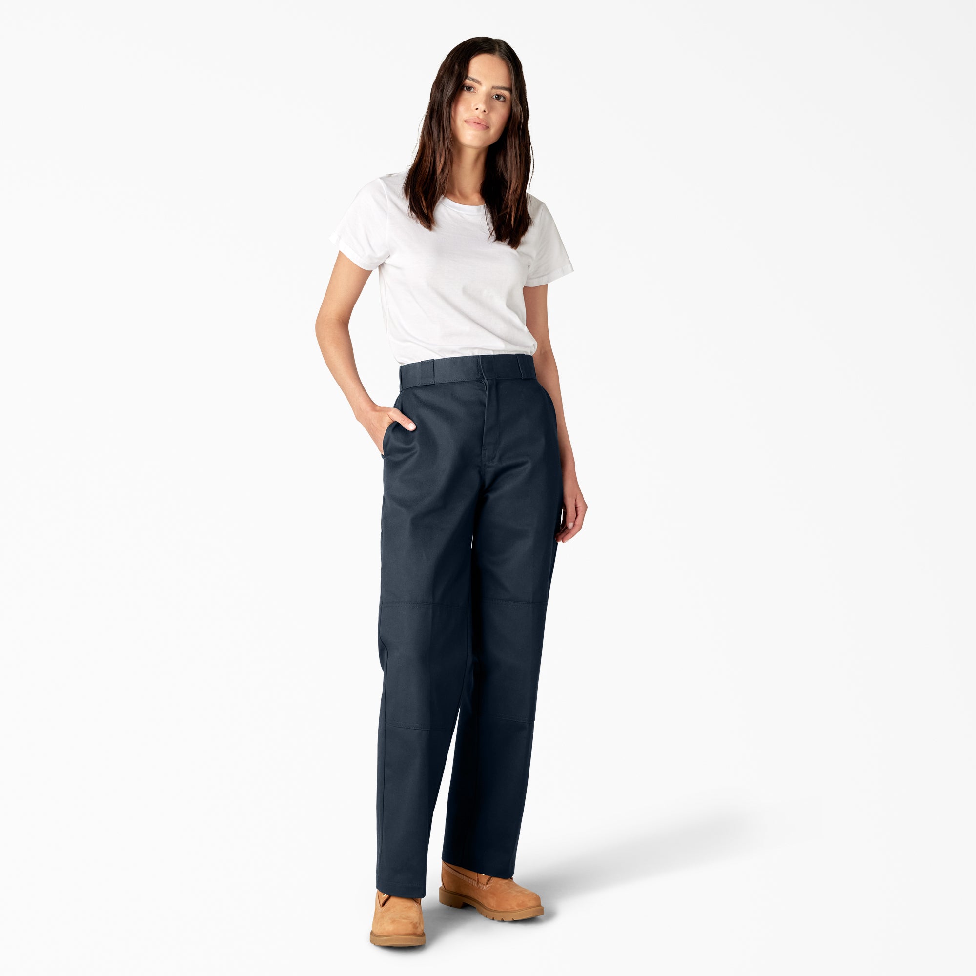 Women's Loose Fit Double Knee Work Pants - Image 4