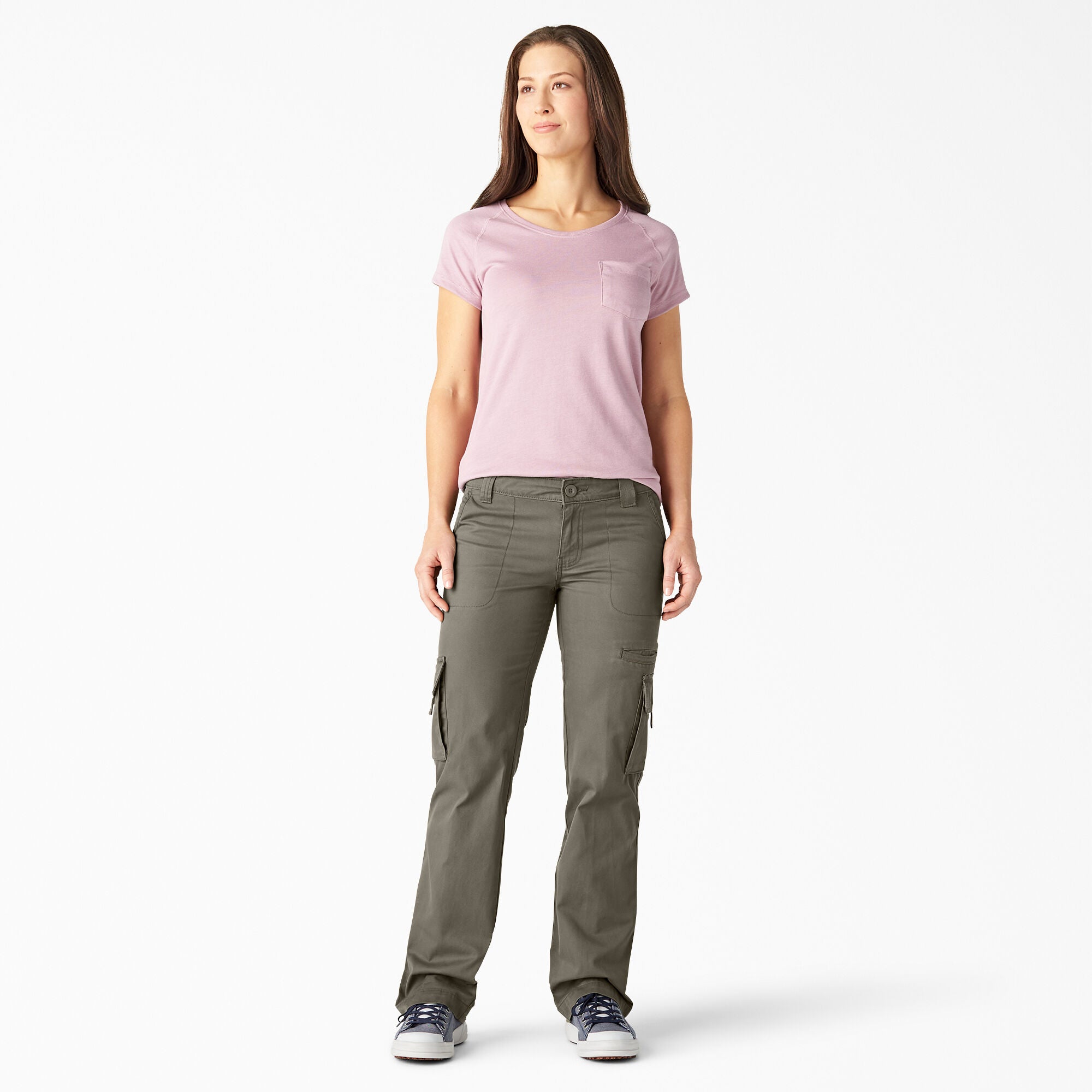 Women's Relaxed Fit Straight Leg Cargo Pants - Image 5