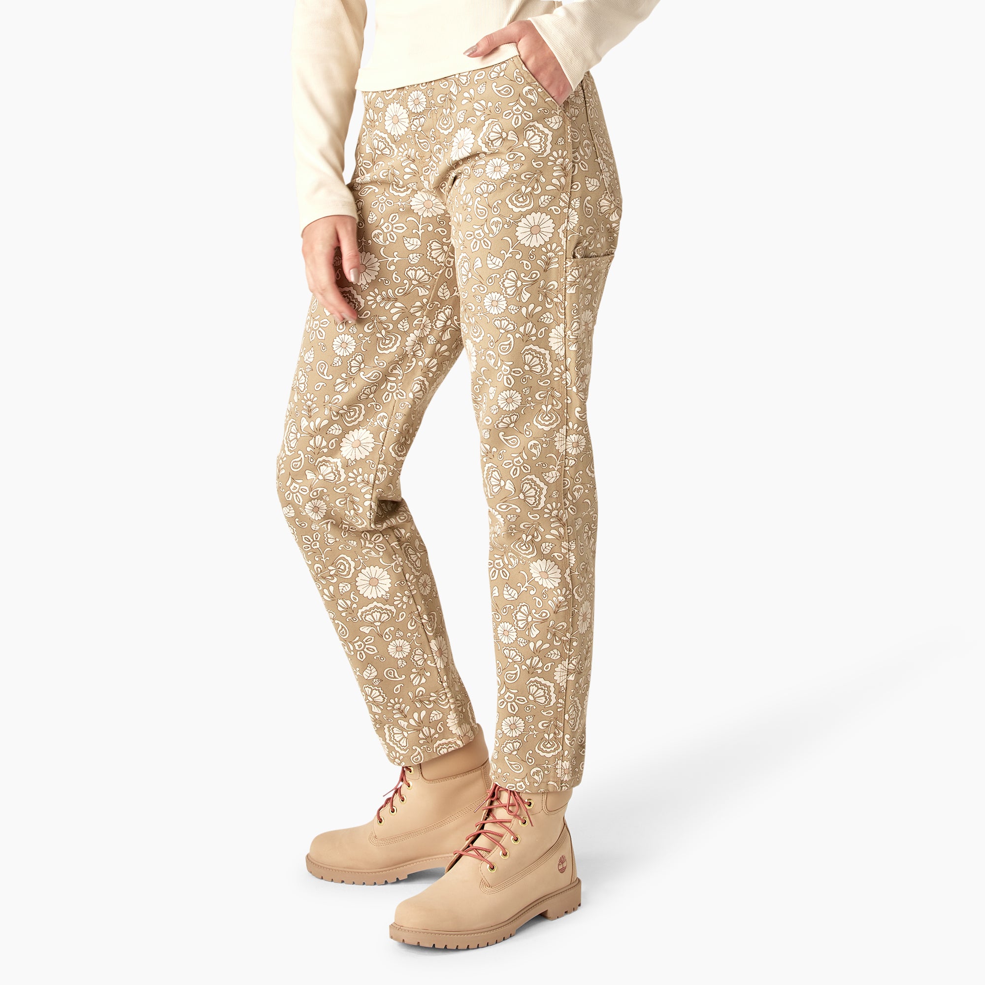 Women's Ellis Floral Duck Canvas Pants - Image 3