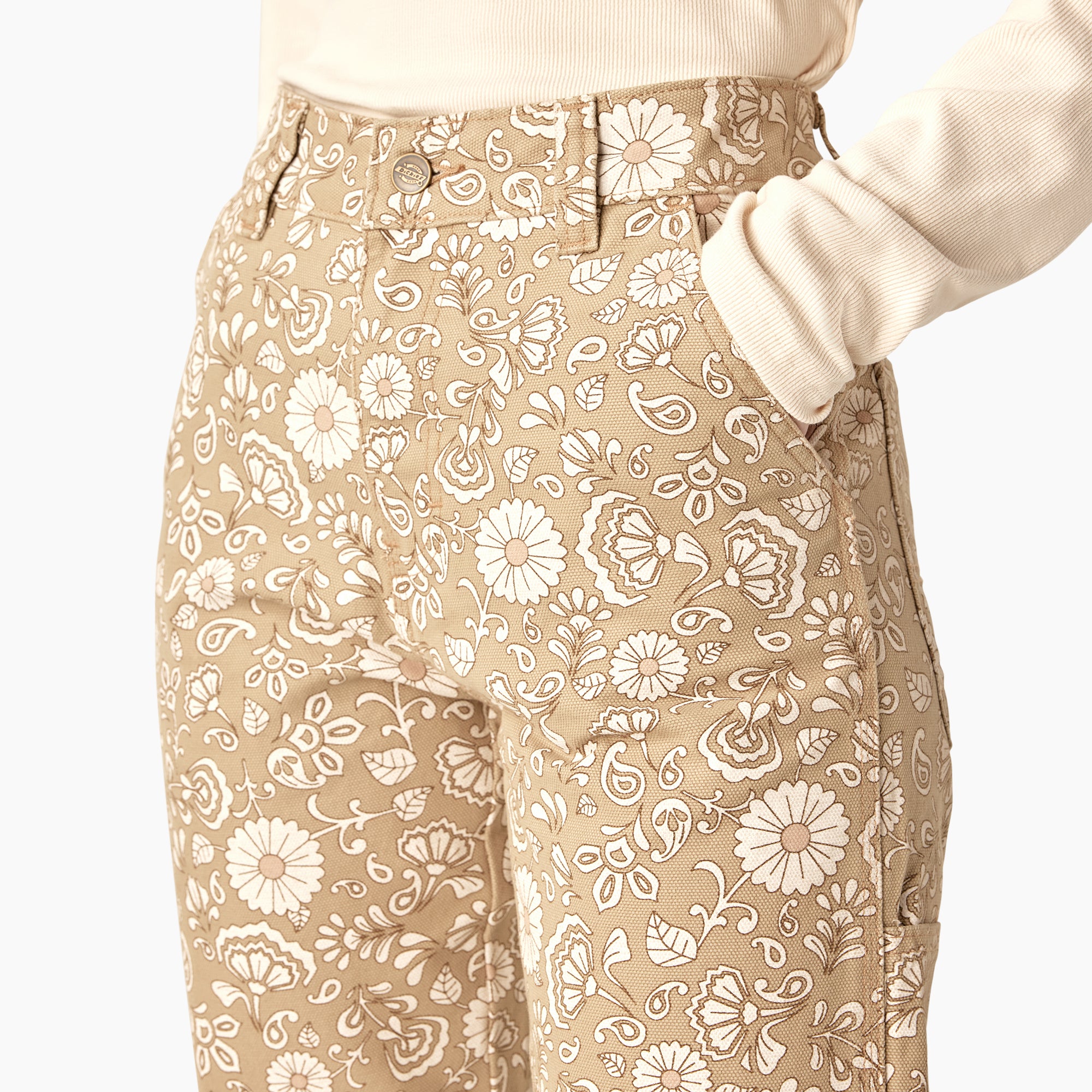 Women's Ellis Floral Duck Canvas Pants - Image 5