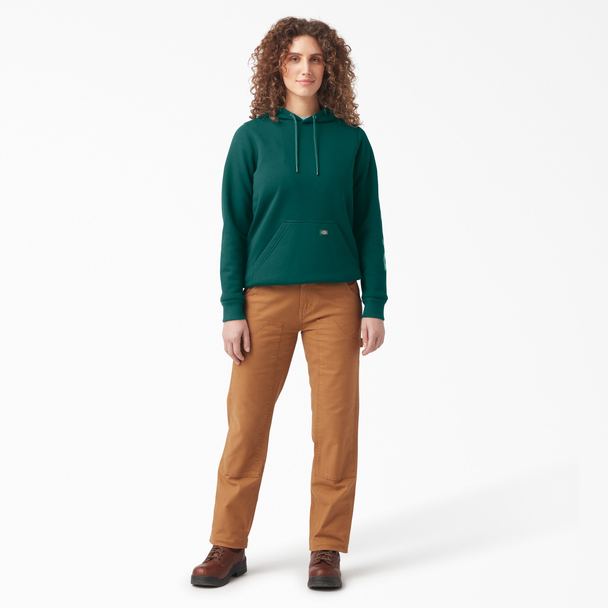 Women's Water Repellent Sleeve Logo Hoodie - Image 4