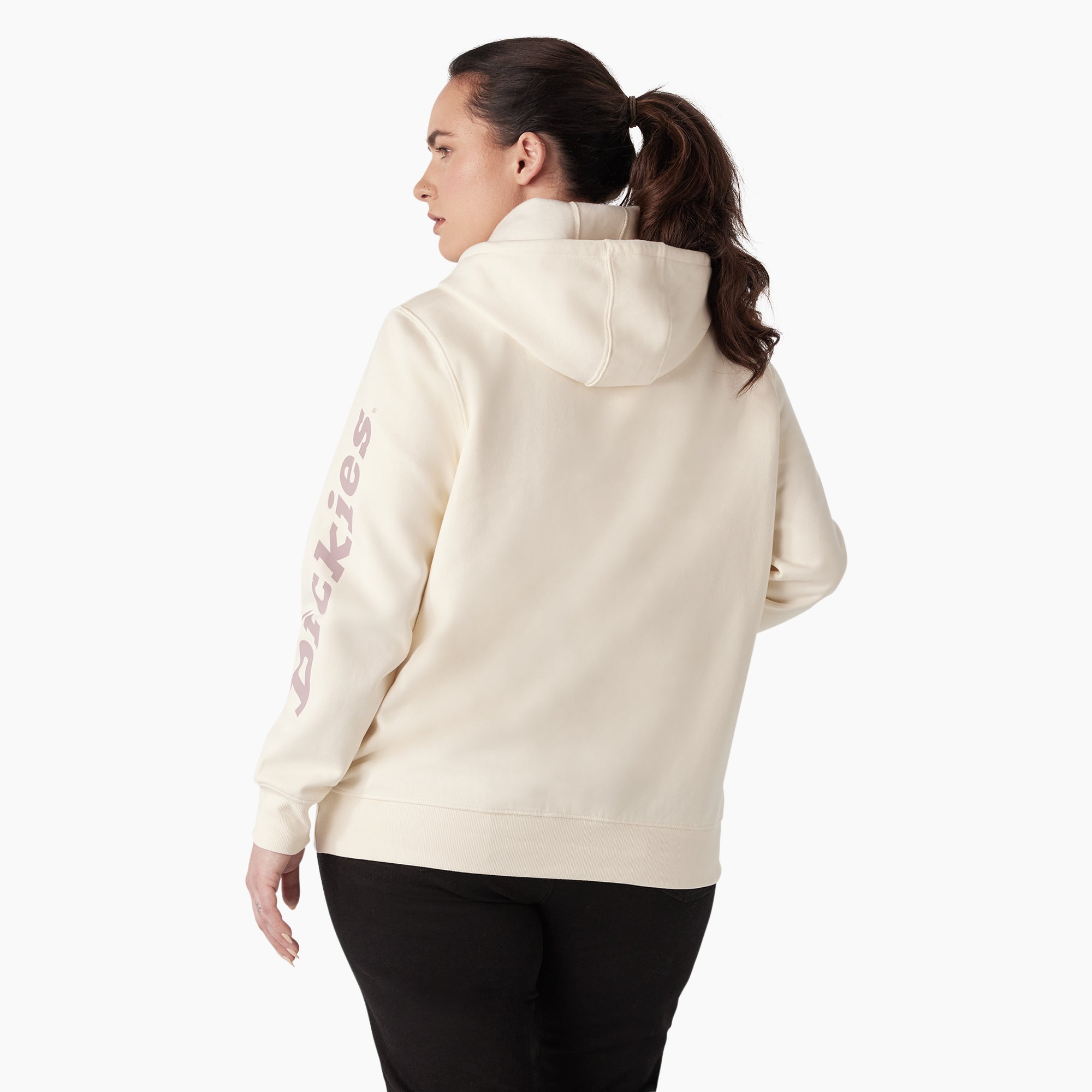 Women's Plus Water Repellent Sleeve Logo Hoodie - Image 2